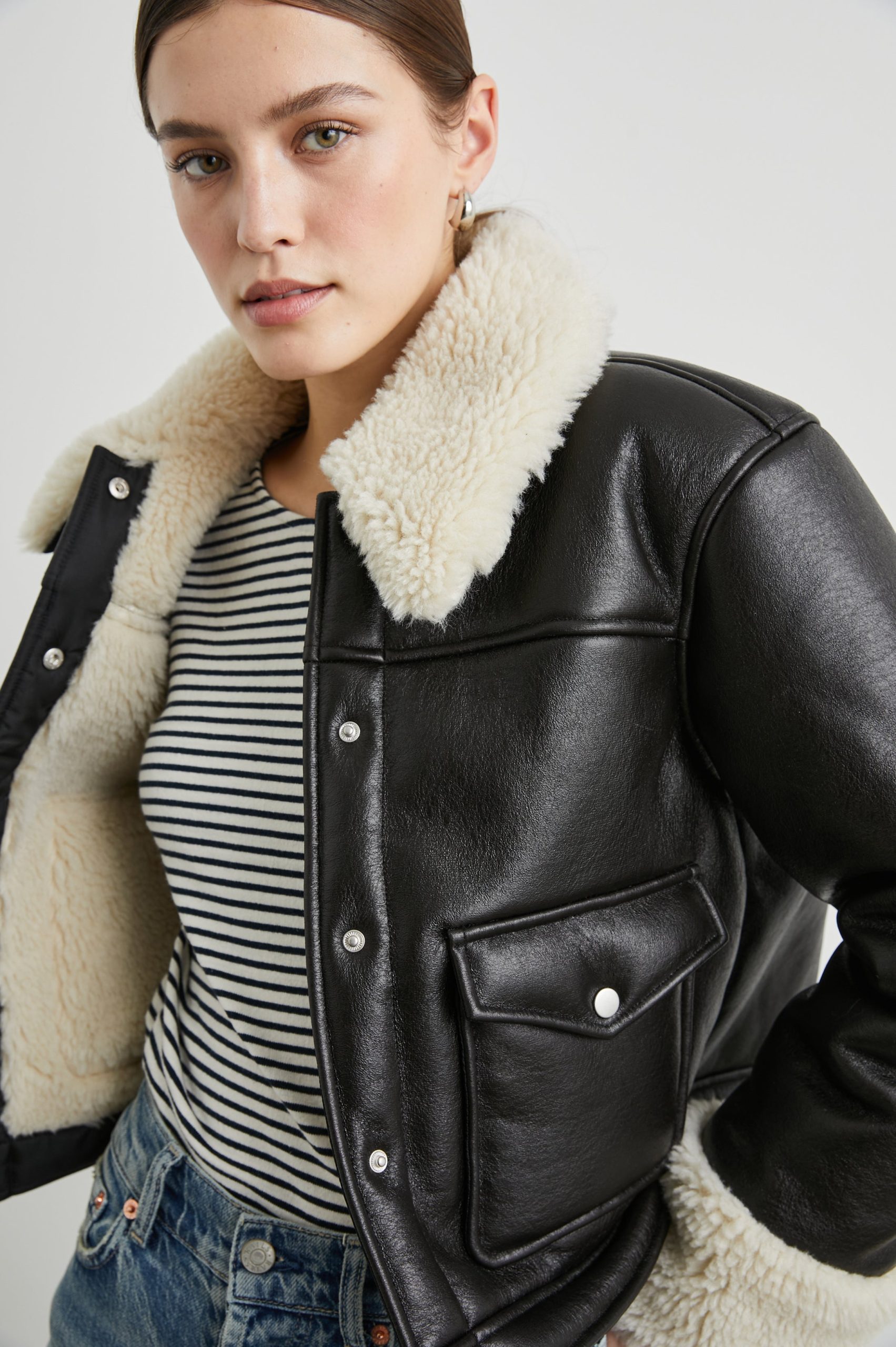 IMANI JACKET - BLACK IVORY - Image 2