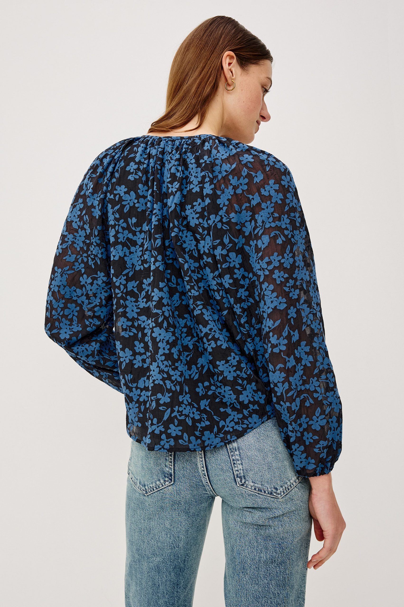 INDI TOP - MIDNIGHT SILHOUETTE FLORAL - Image 5