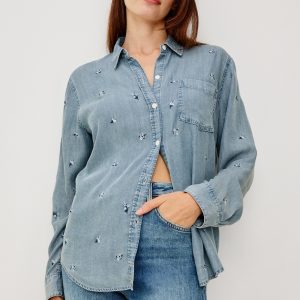 INGRID SHIRT - BLUE BLOSSOMS