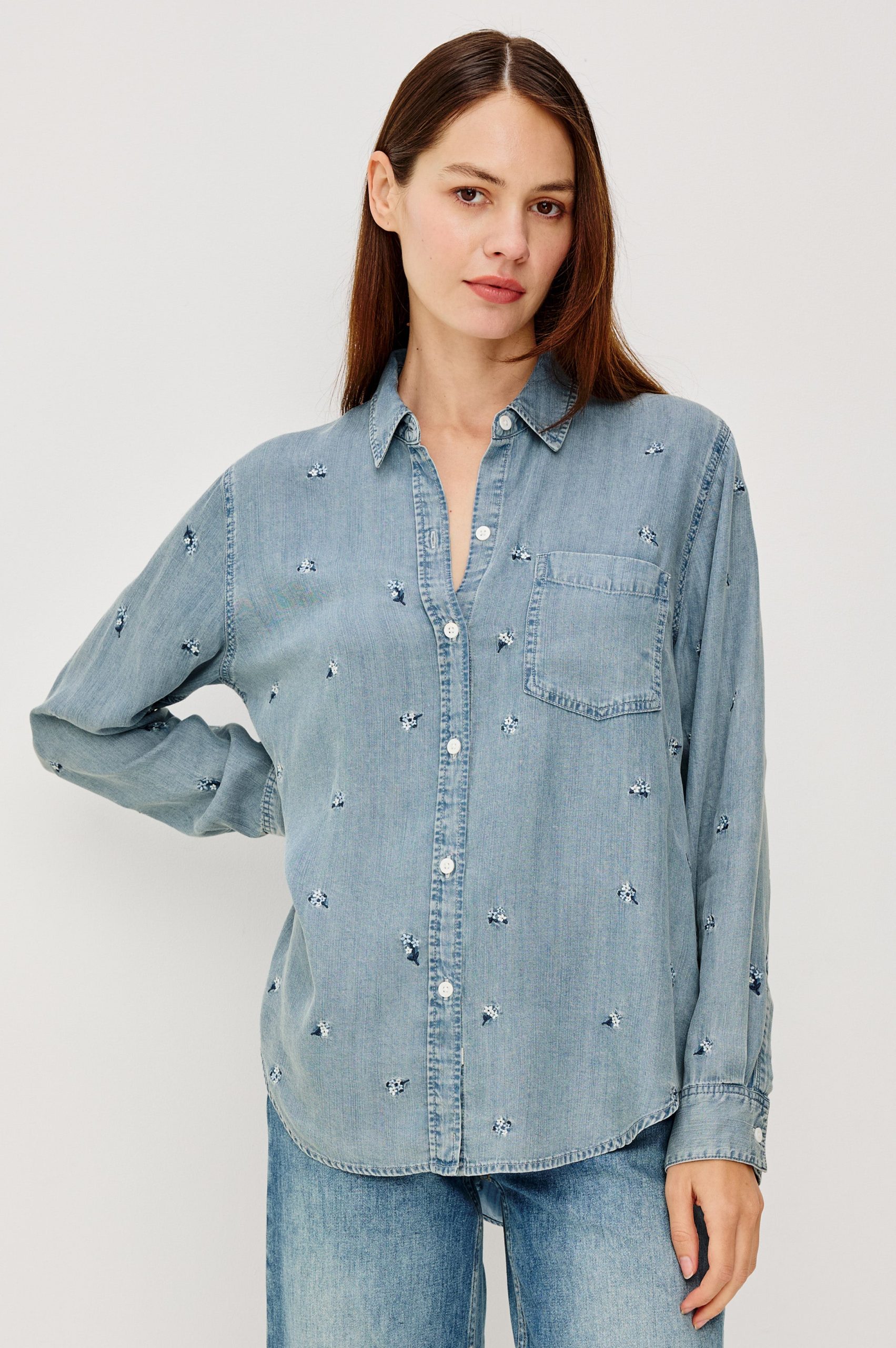 INGRID SHIRT - BLUE BLOSSOMS - Image 2