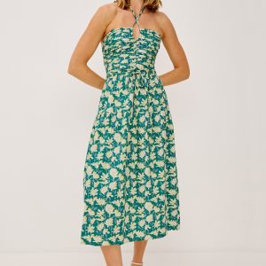 IRENE DRESS - GREEN MAYFLOWER