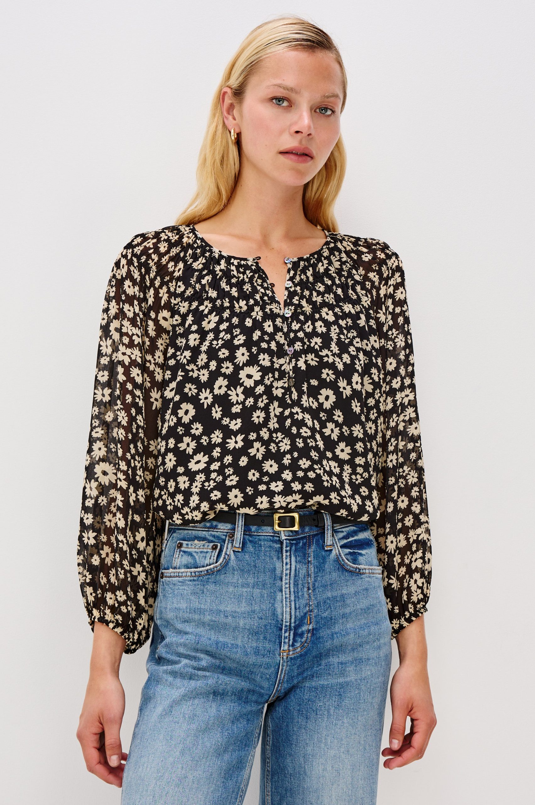 ISOLDE TOP - SUN DAISIES - Image 3