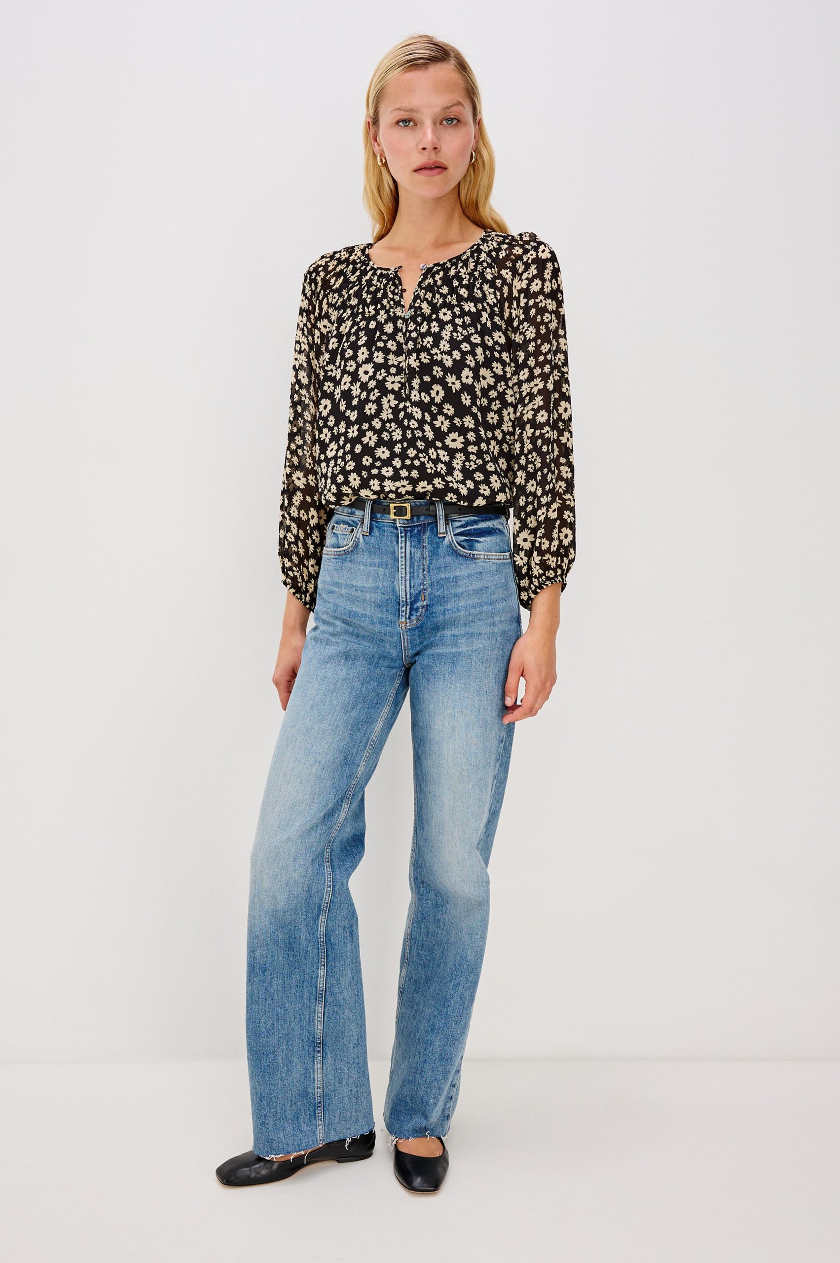 ISOLDE TOP - SUN DAISIES - Image 4