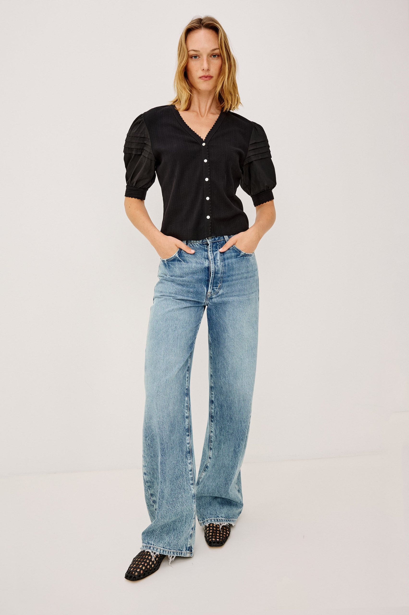 JESSIE SHIRT - BLACK - Image 3