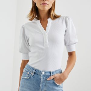 JEWEL TOP - WHITE RIB