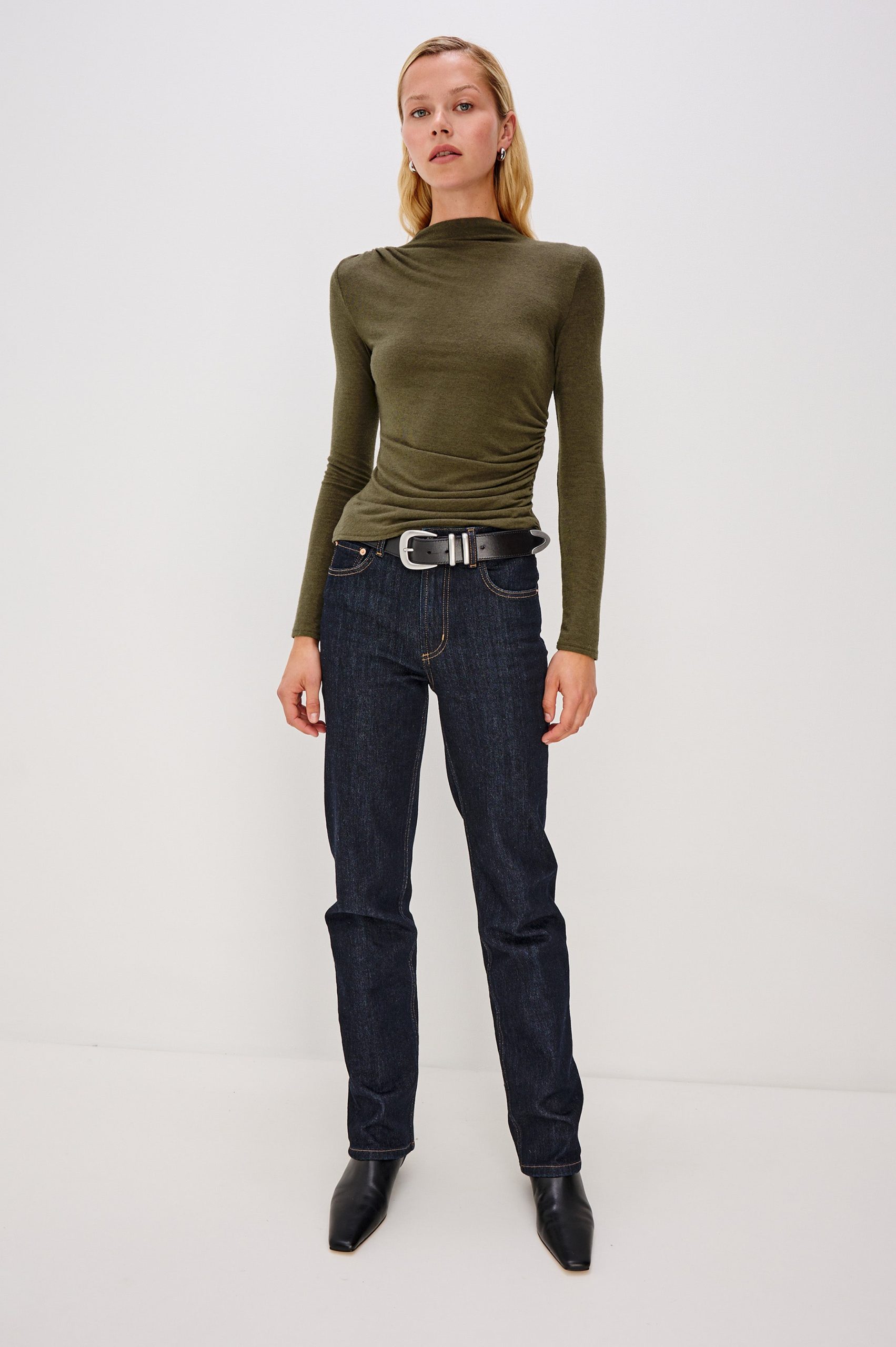 JOELLE TOP - HEATHER OLIVE - Image 8