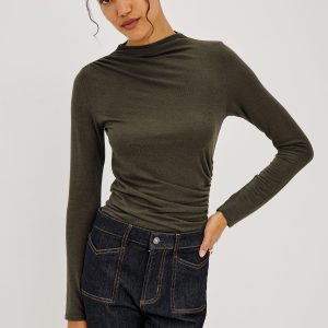 JOELLE TOP - HEATHER OLIVE