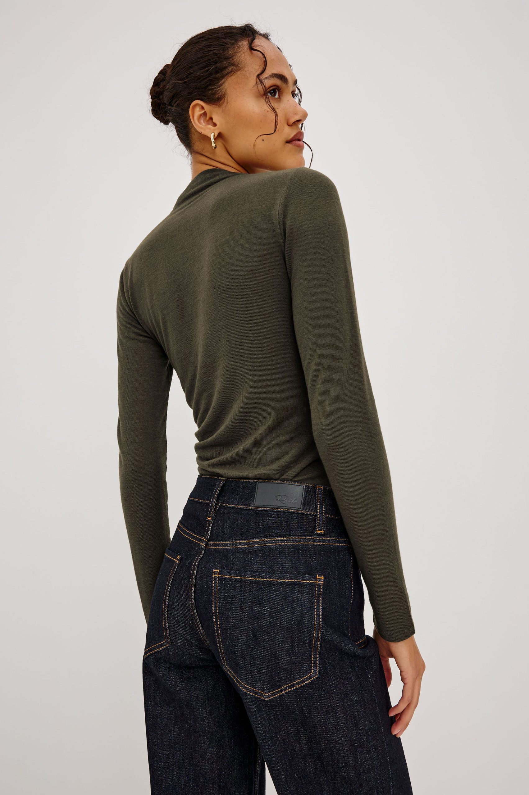 JOELLE TOP - HEATHER OLIVE - Image 5