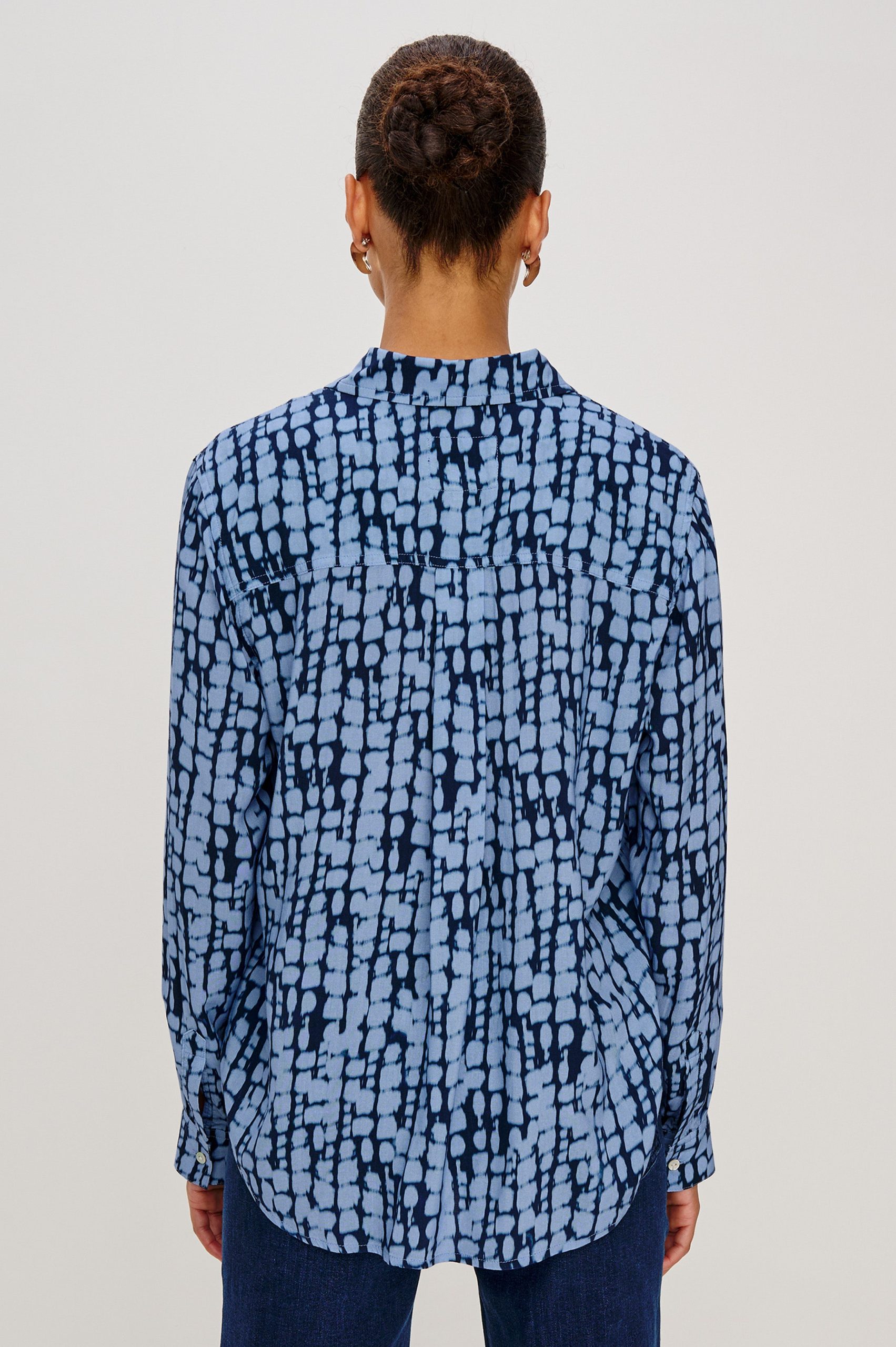 JOSEPHINE SHIRT - INDIGO SHIBORI - Image 4