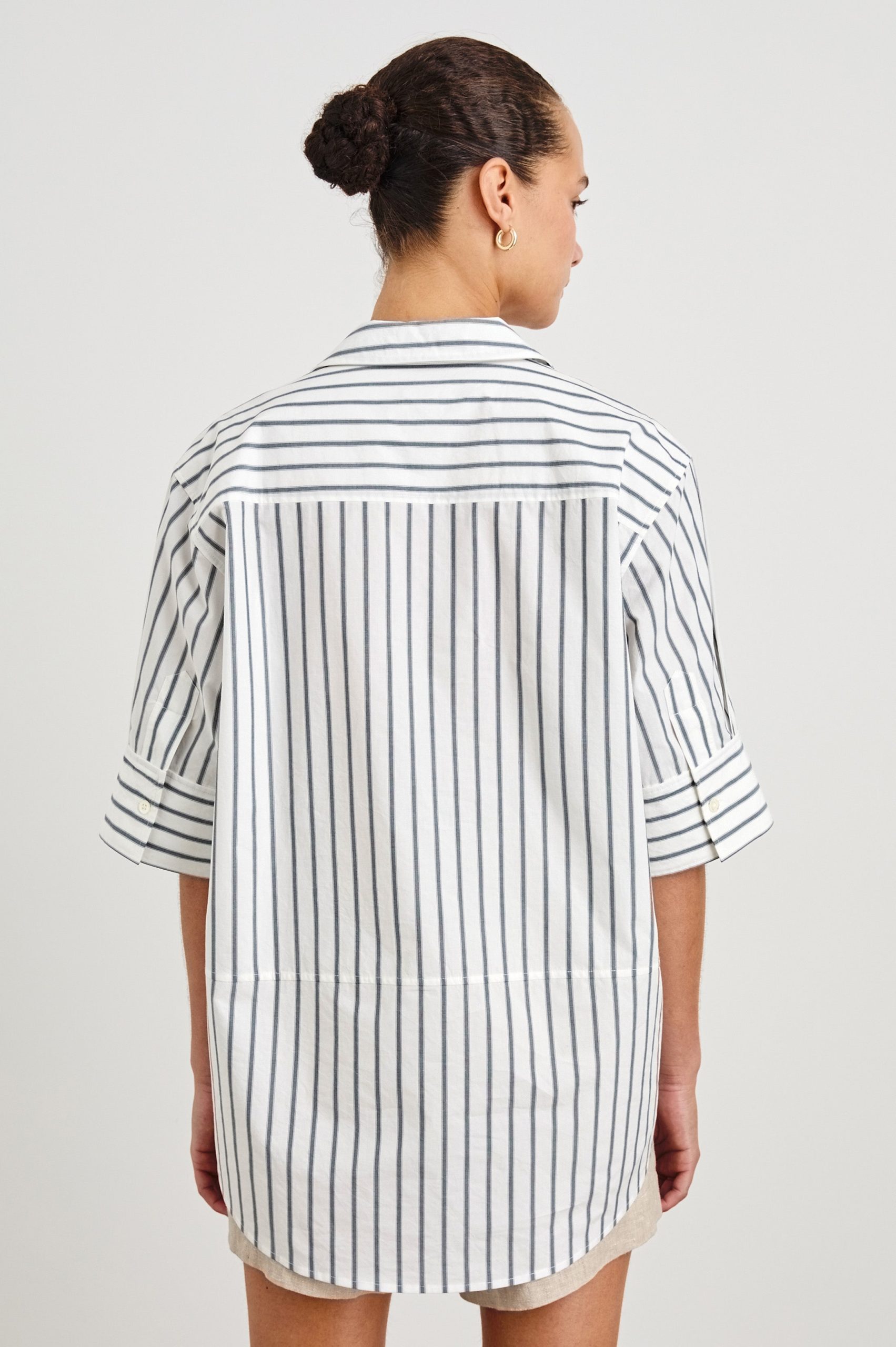 JUDA TOP - CHALK SLATE STRIPE - Image 5