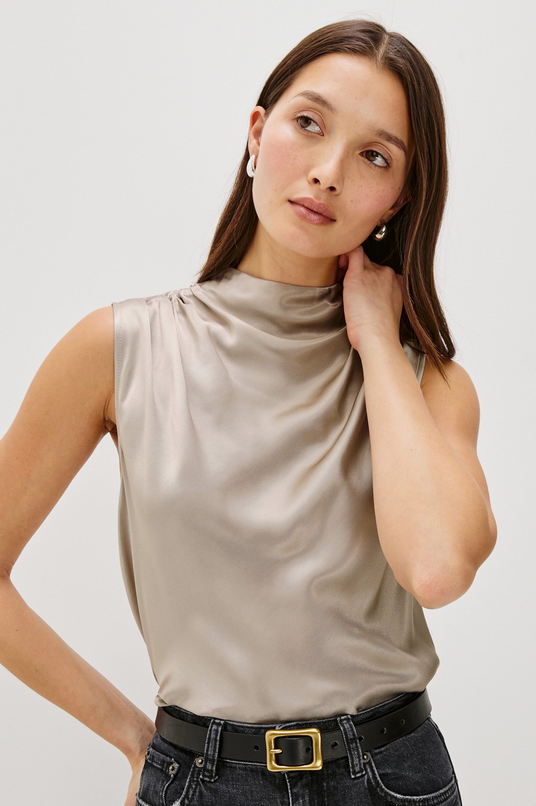KALEEN TOP - MINK - Image 3