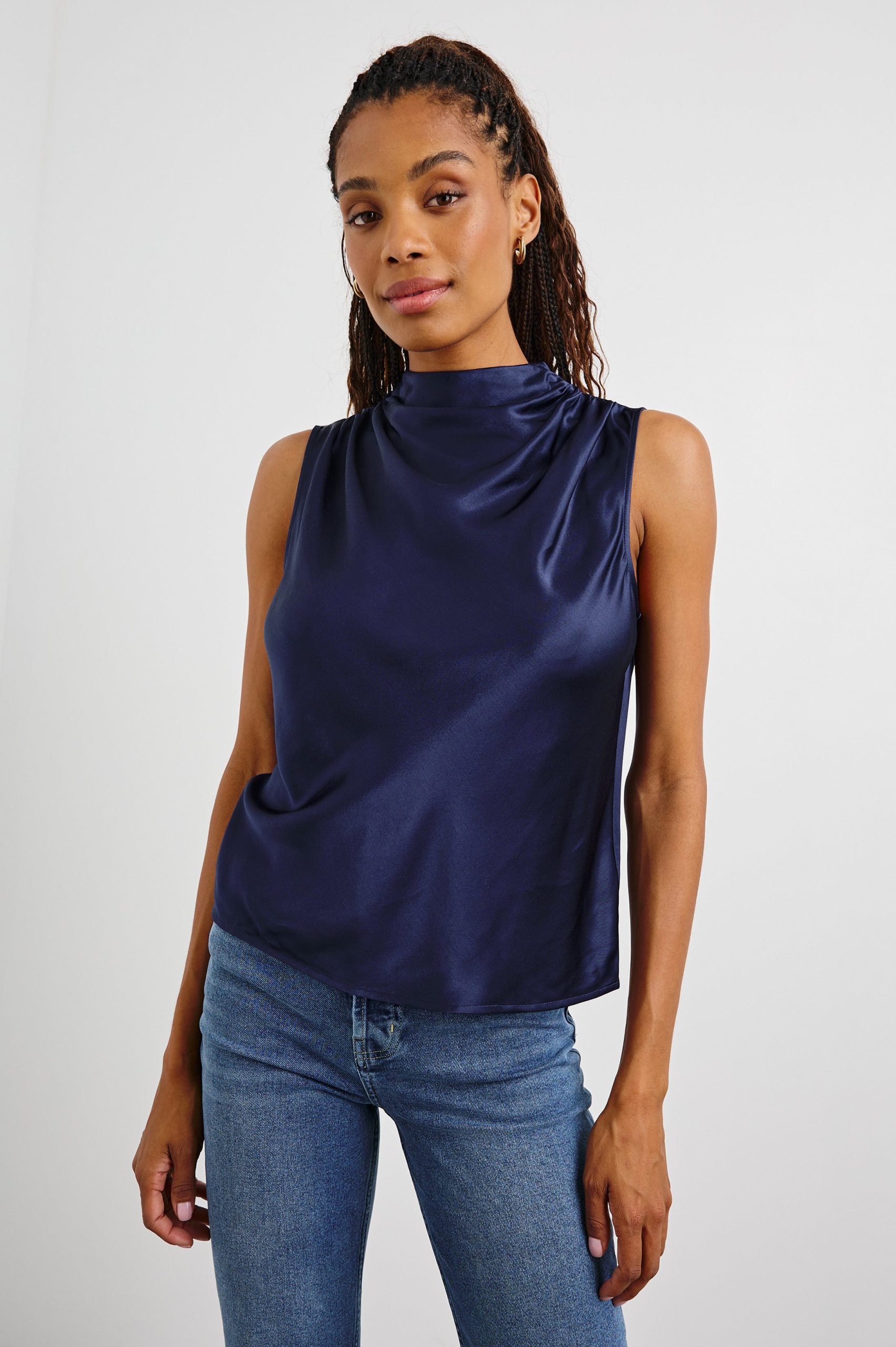KALEEN TOP - NAVY - Image 3
