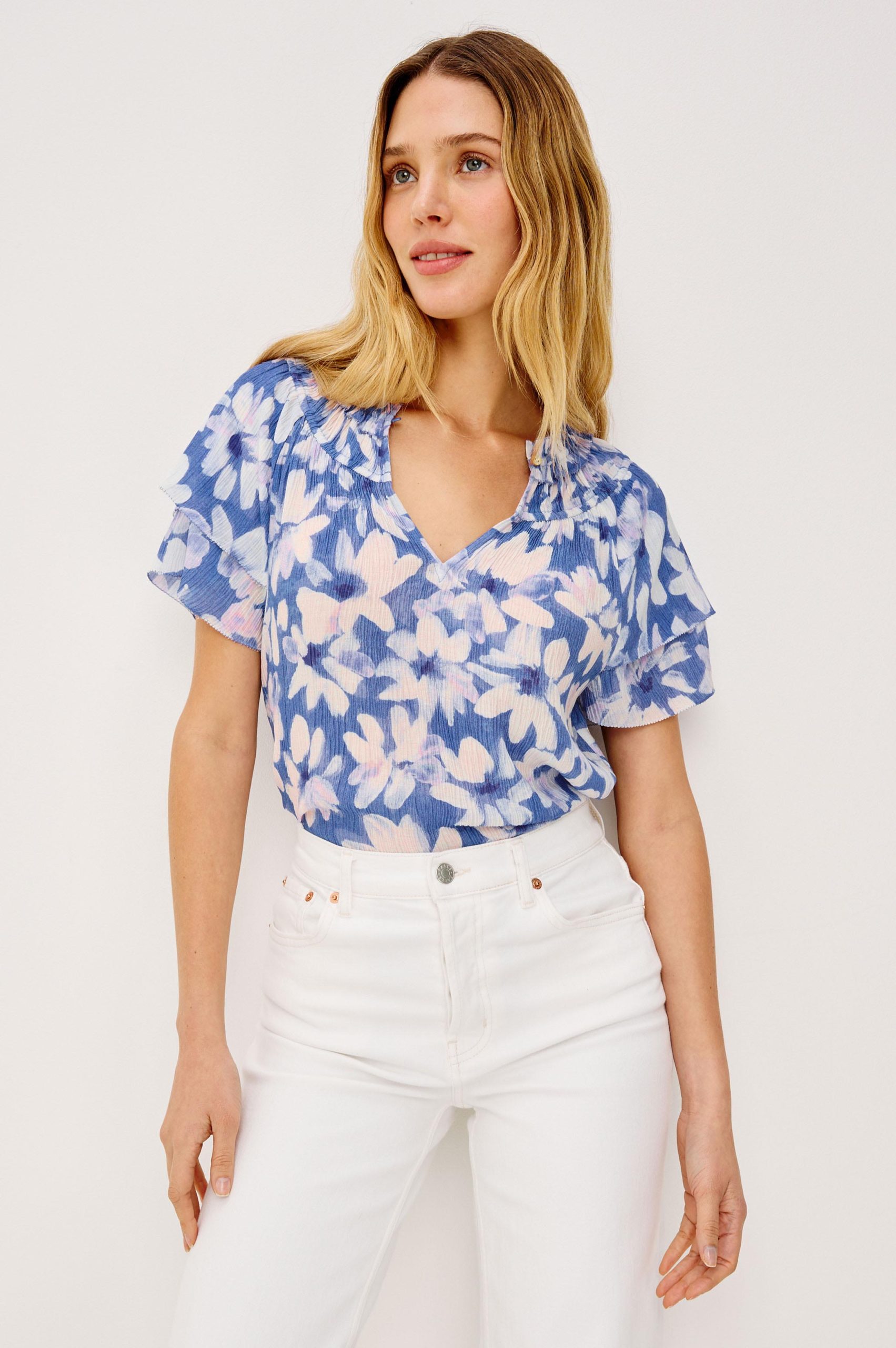 KAMILA TOP - BLUE AMARANTH - Image 4