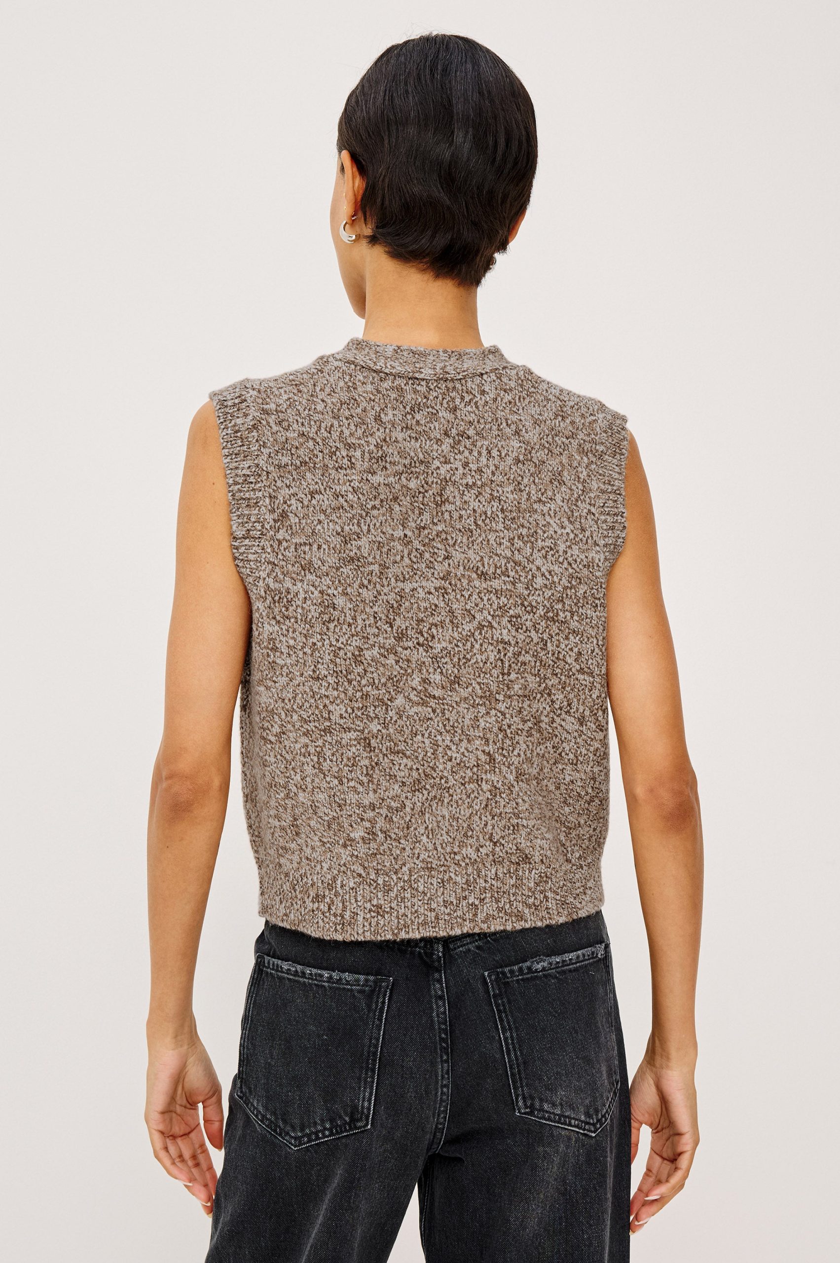 KASMIR VEST - BROWN MELANGE - Image 5