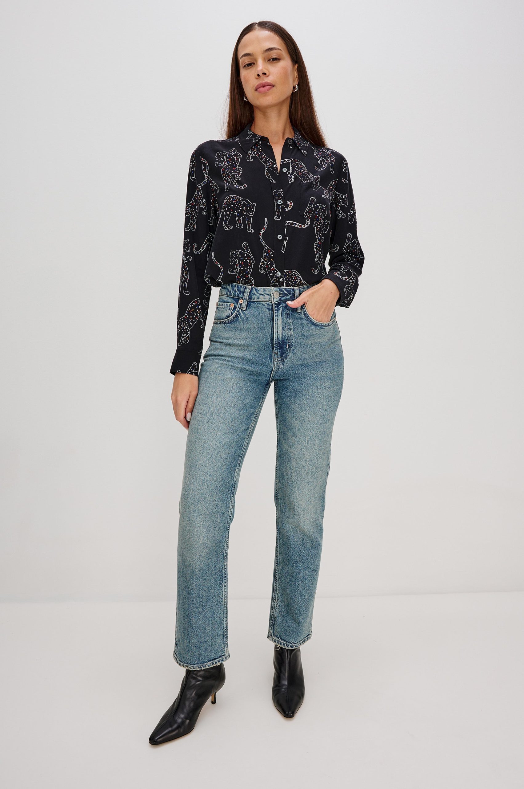 KATE SHIRT - BLACK JAGUARS - Image 3