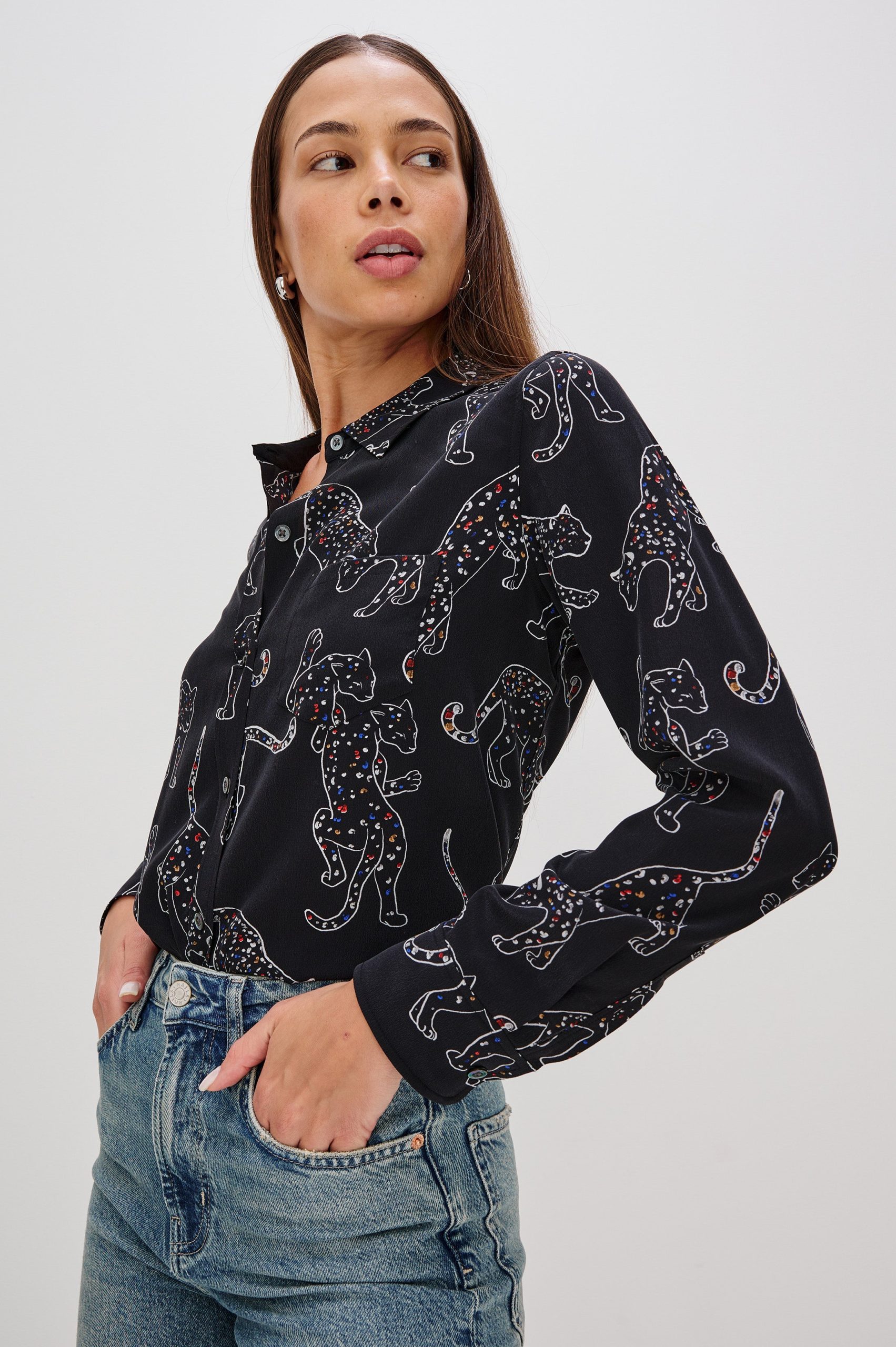 KATE SHIRT - BLACK JAGUARS - Image 4