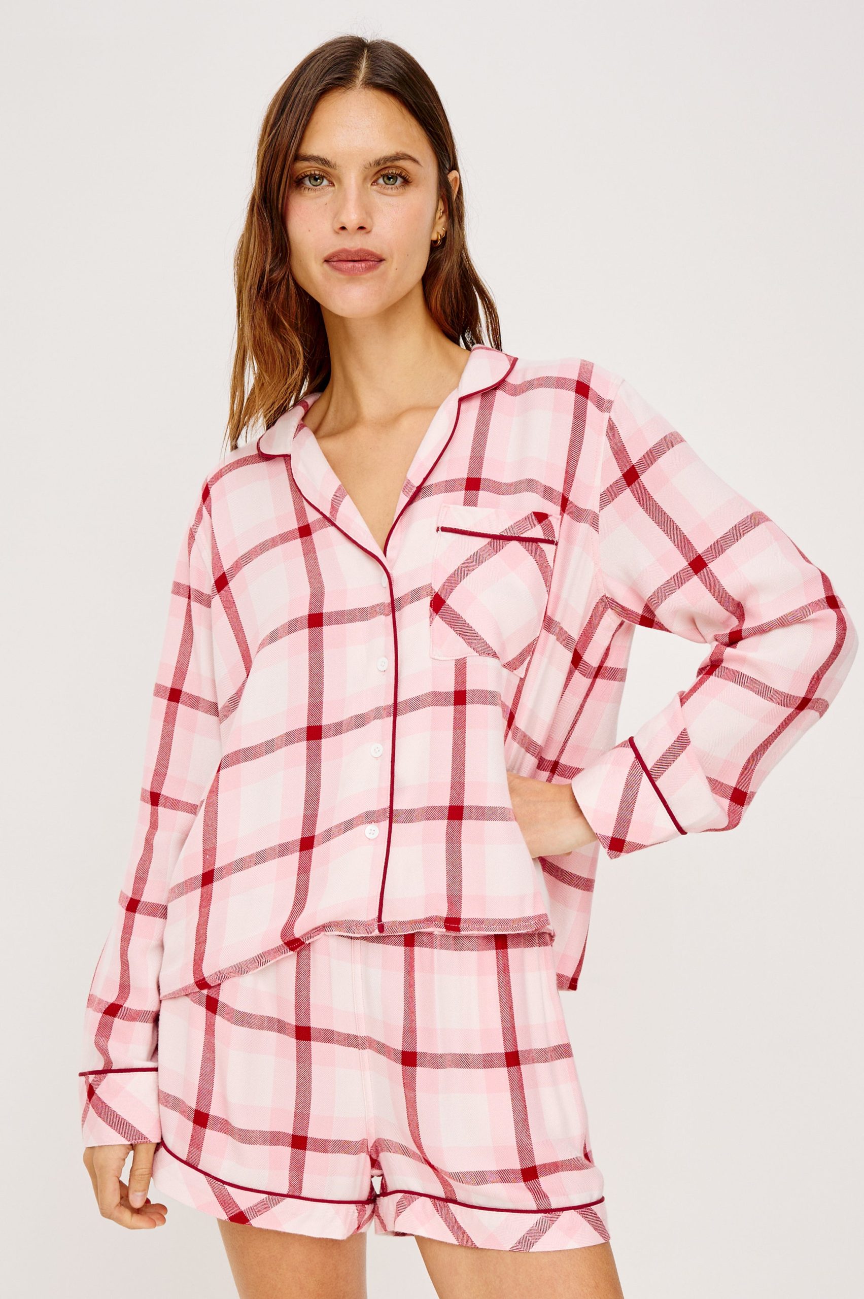 KELLEN PAJAMA SET - PINK CHERRY - Image 2