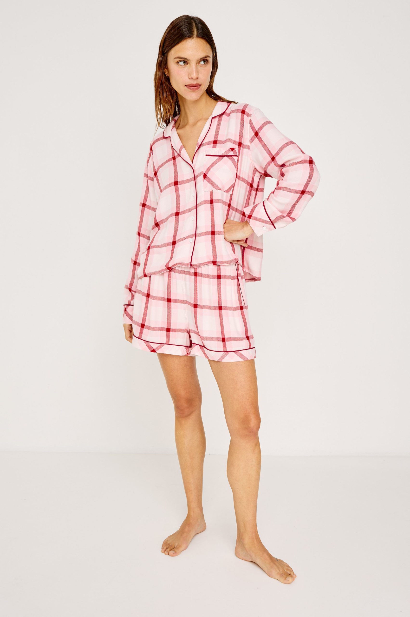 KELLEN PAJAMA SET - PINK CHERRY - Image 5
