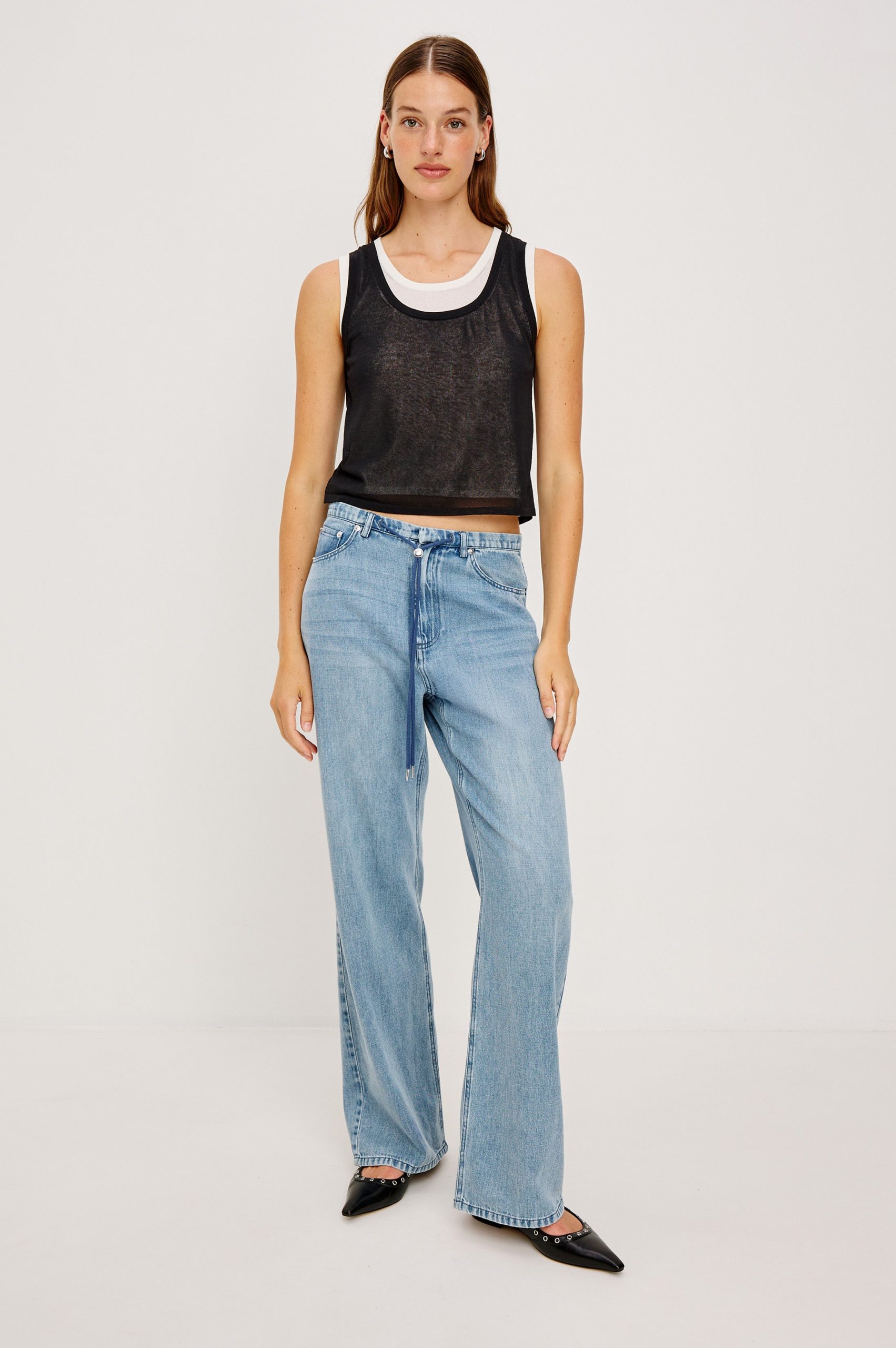 KELLY TOP - BLACK IVORY - Image 3