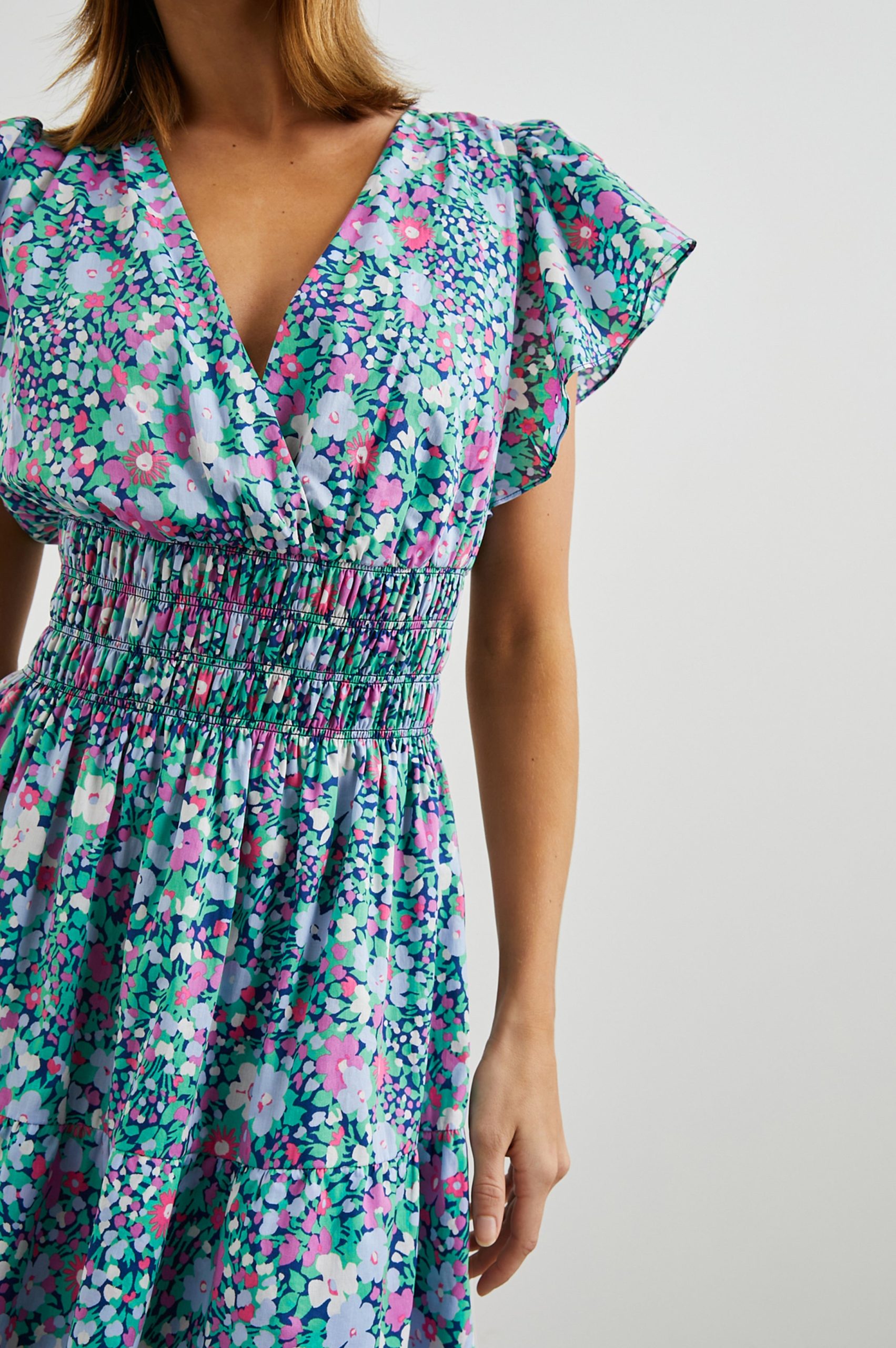 KIMORA DRESS - NAVY LEILANI FLORAL - Image 2