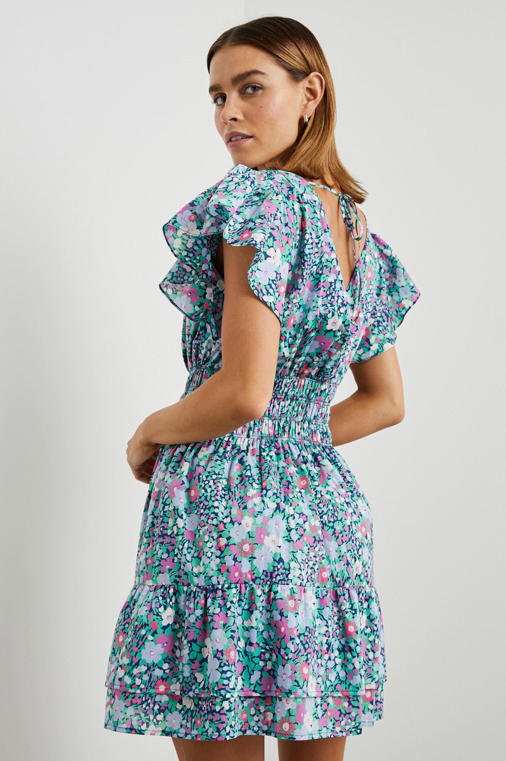 KIMORA DRESS - NAVY LEILANI FLORAL - Image 4