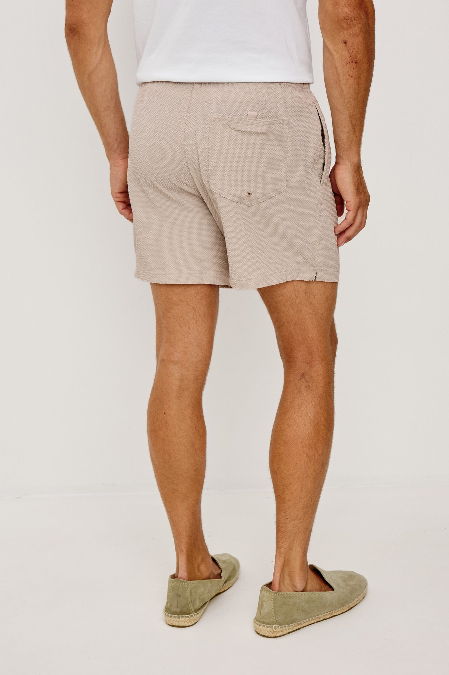 LA BREA SWIM SHORT - KHAKI CHECK SEERSUCKER - Image 5