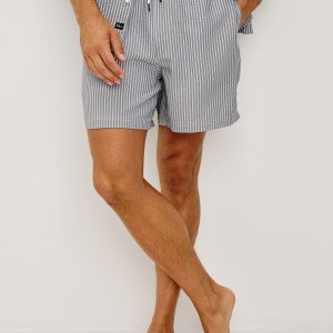 LA BREA SWIM SHORT - NAVY DECK STRIPE