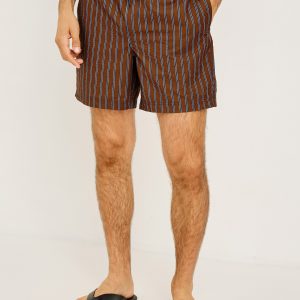 LA BREA SWIM SHORT - RUST NAVY STRIPE
