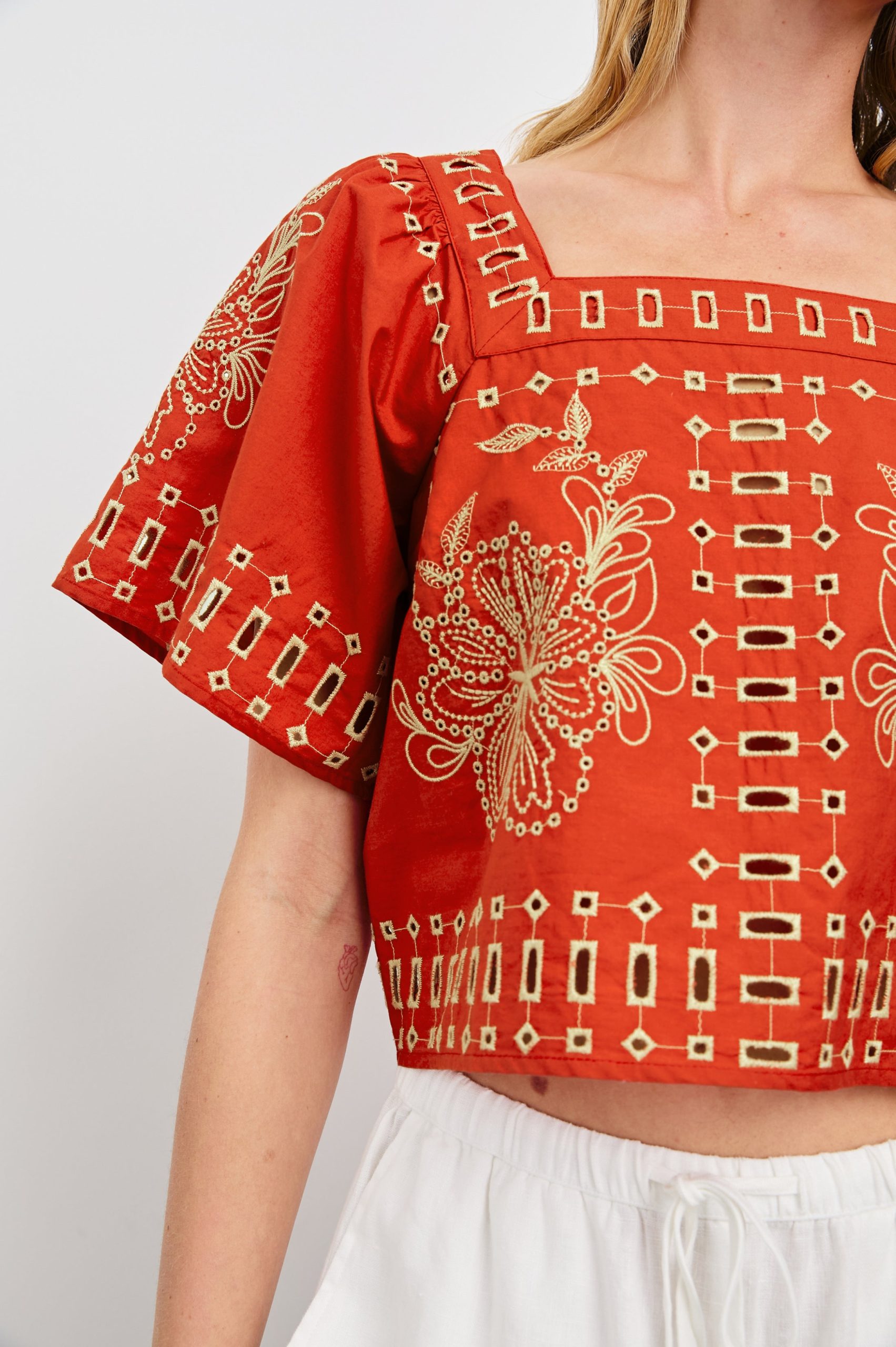 LAINE TOP - TERRACOTTA - Image 2