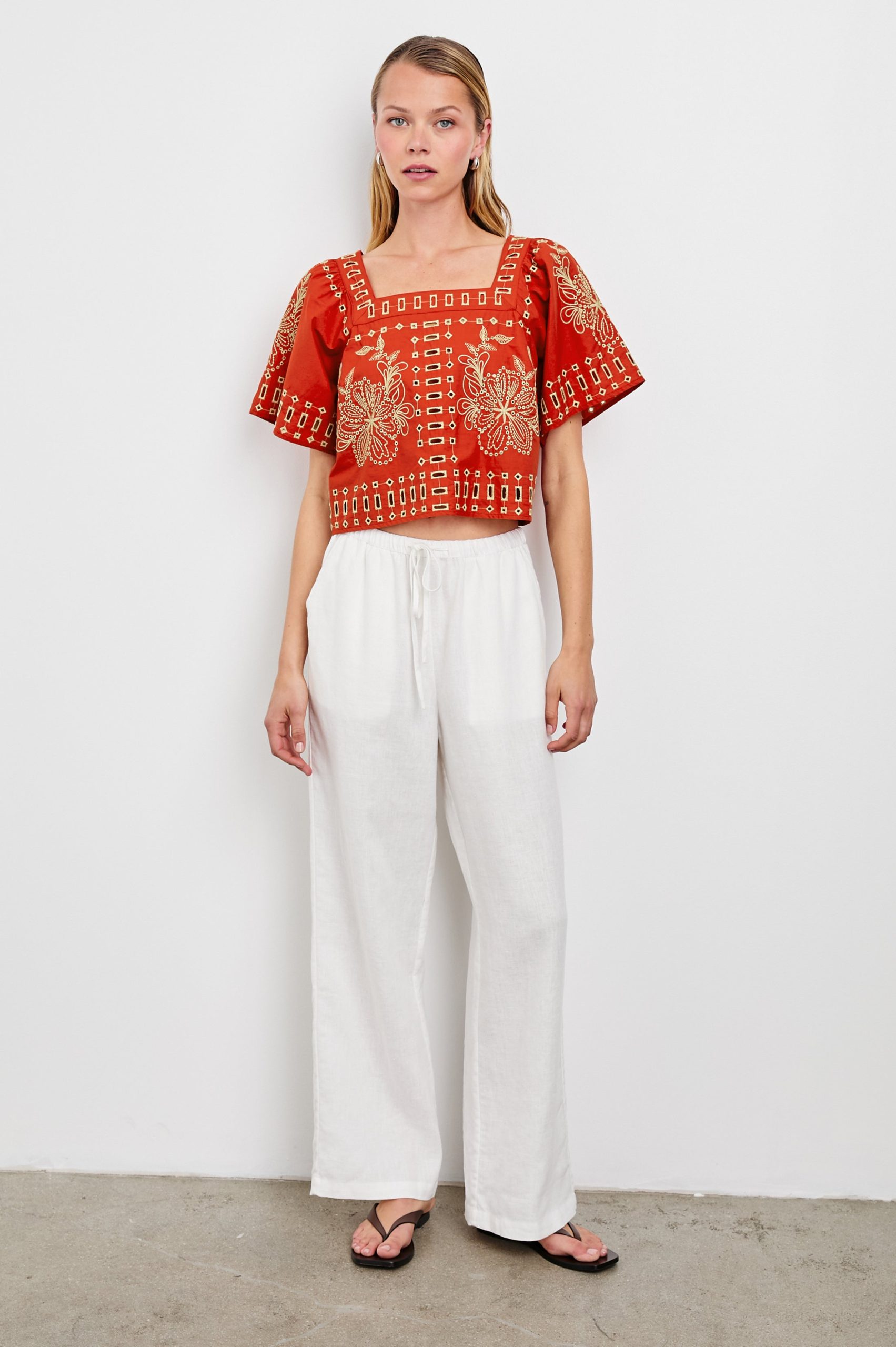 LAINE TOP - TERRACOTTA - Image 4