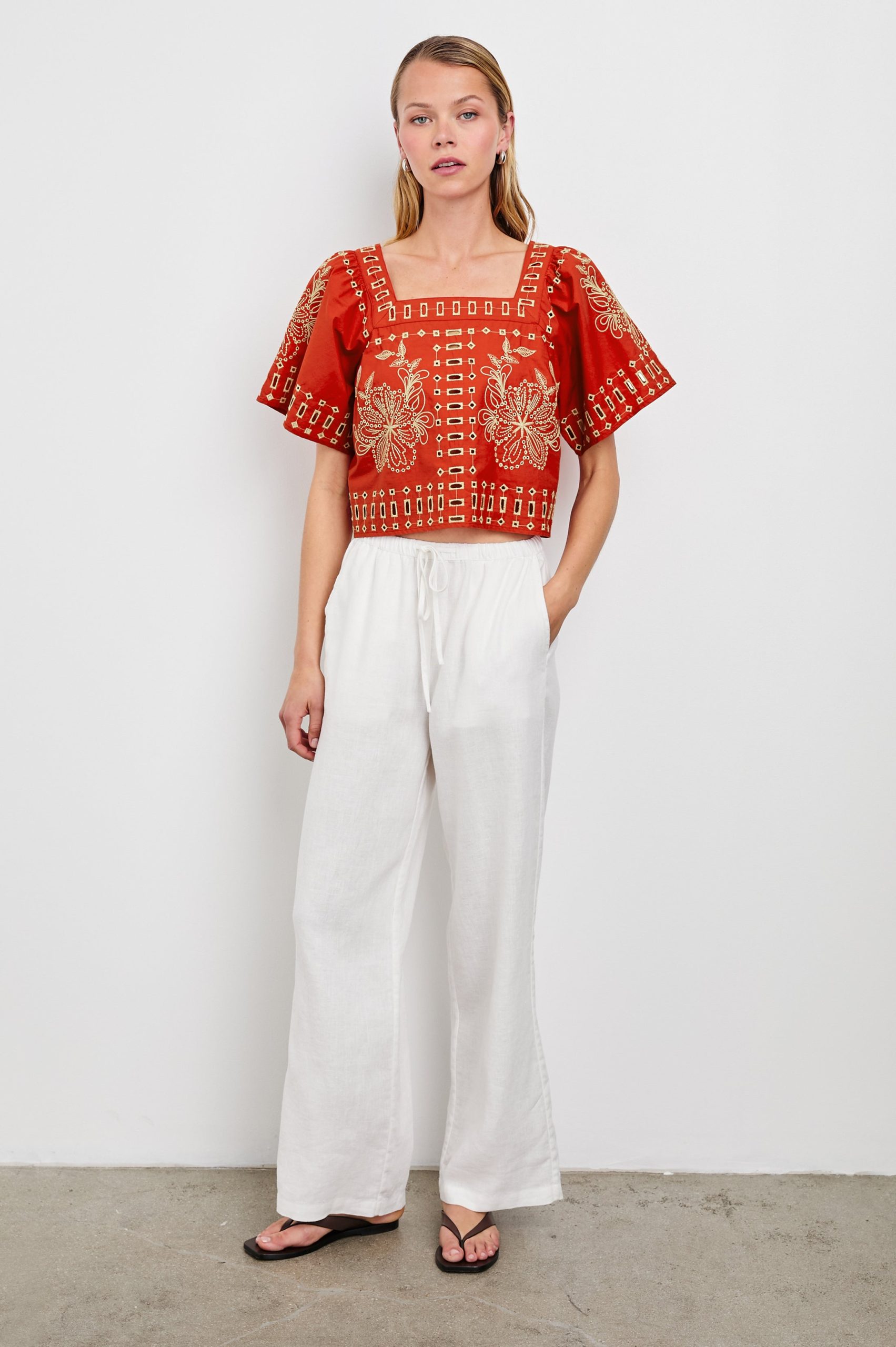 LAINE TOP - TERRACOTTA - Image 3