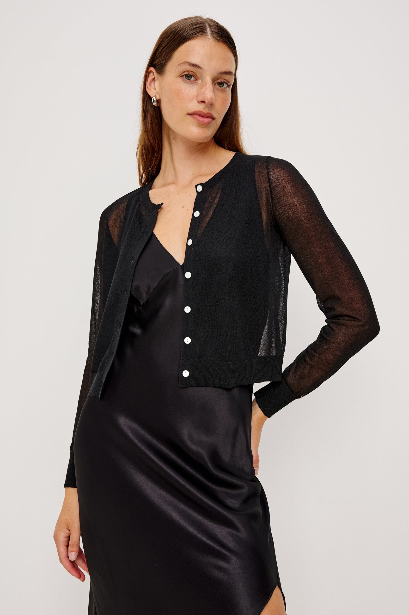 LAKELYN CARDIGAN - BLACK