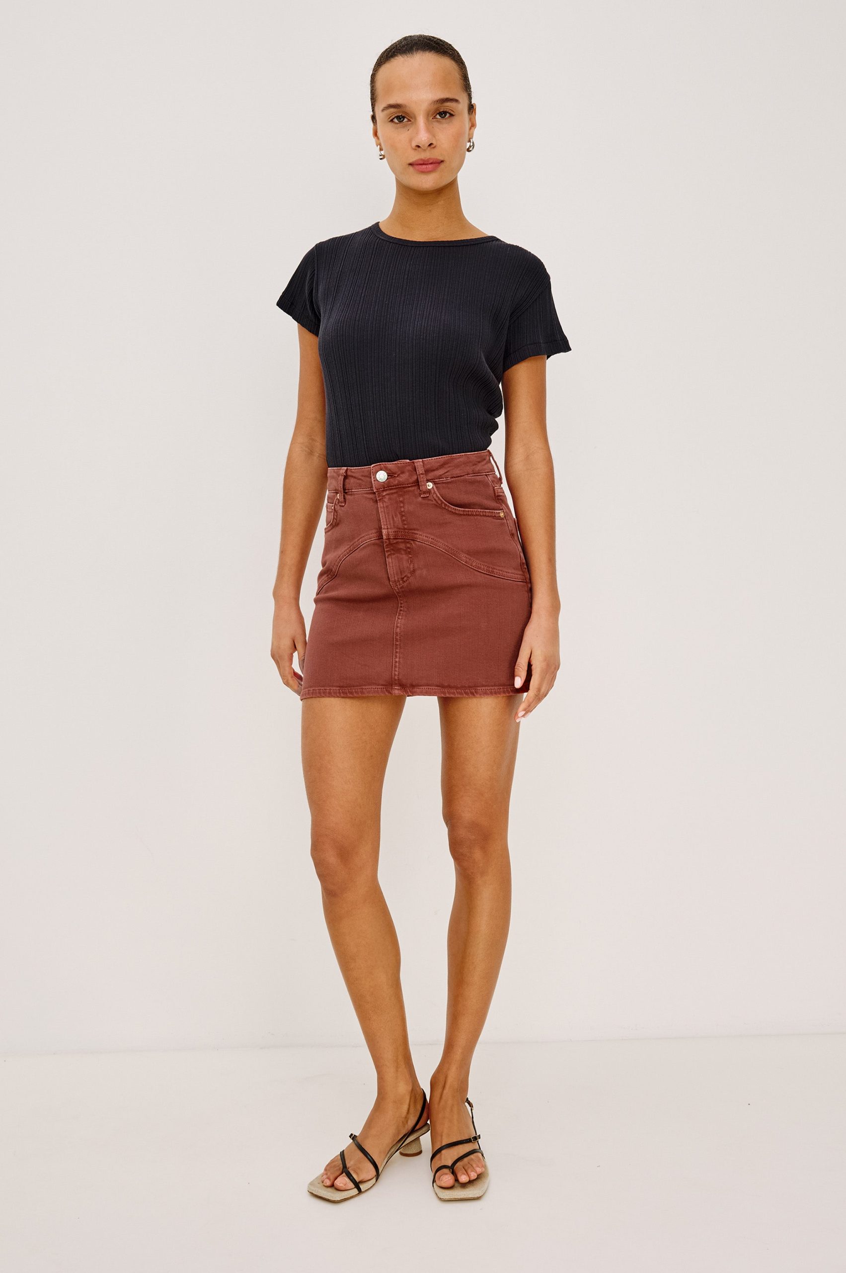 LAKEWOOD SKIRT - VINTAGE BRICK