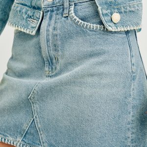 LAUREL SKIRT - HARBOR BLANKET STITCH
