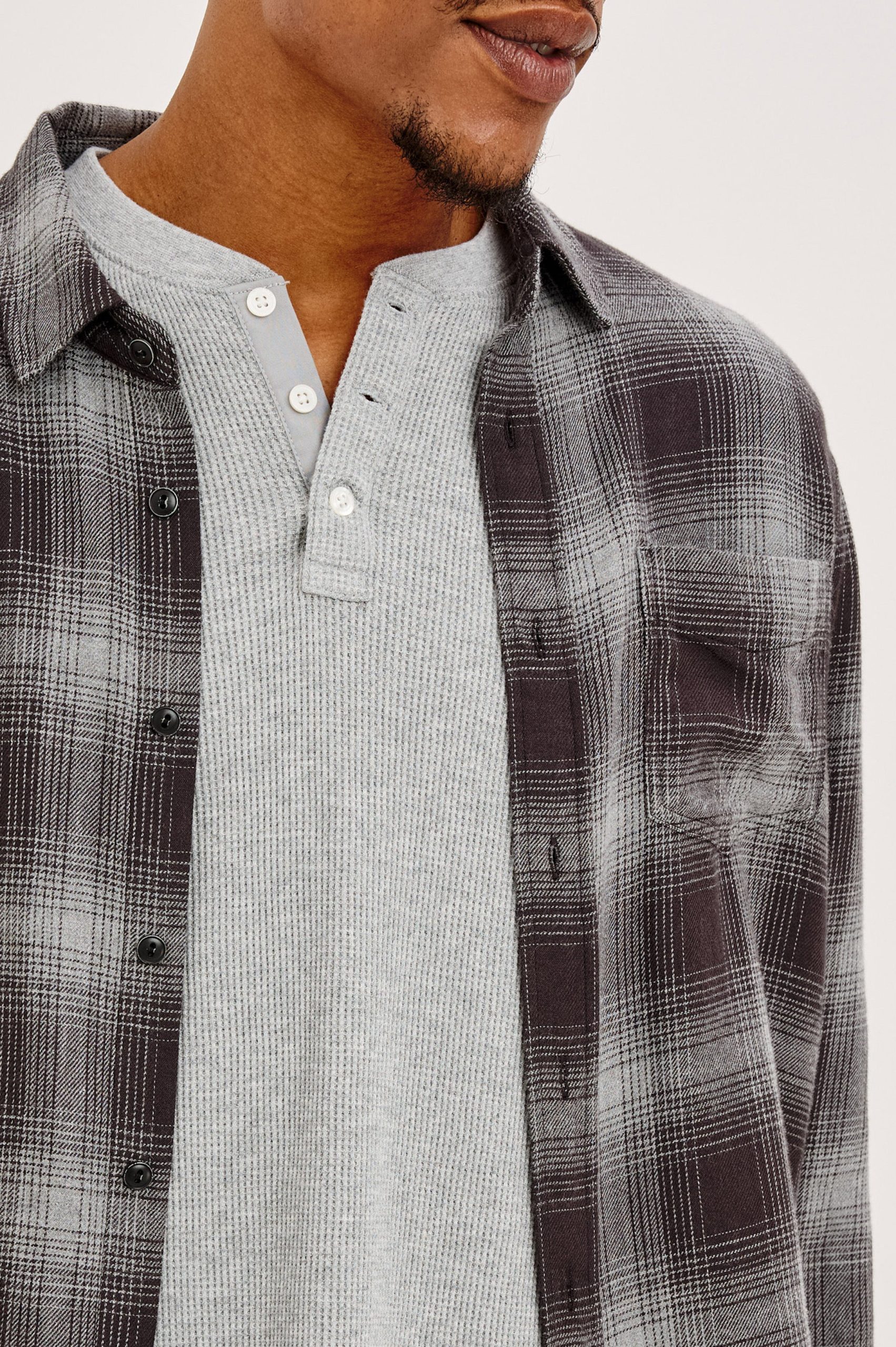 LENNOX SHIRT - SILVER OBSIDIAN - Image 2