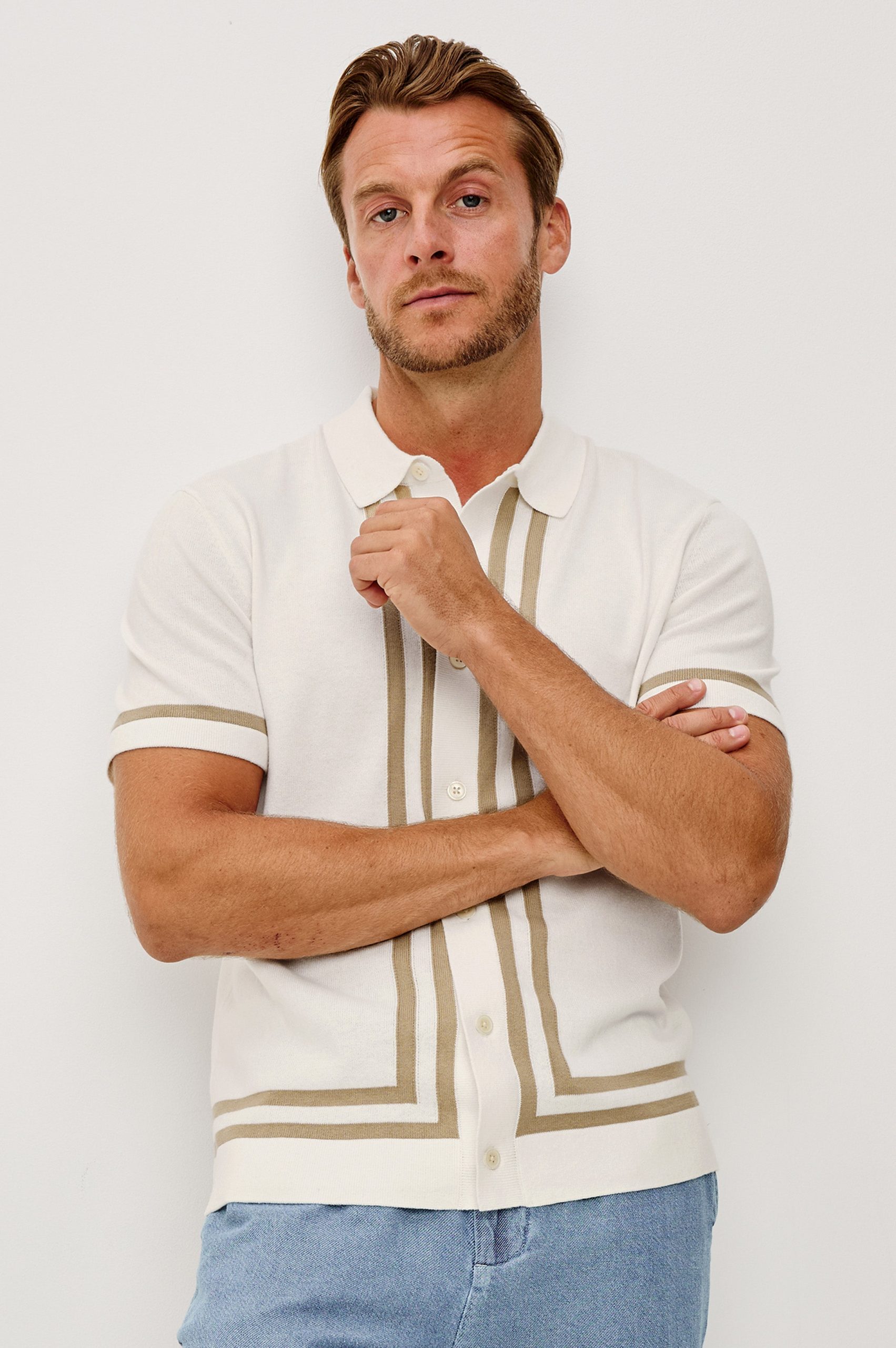 LEO SHIRT - WHITE CASHEW