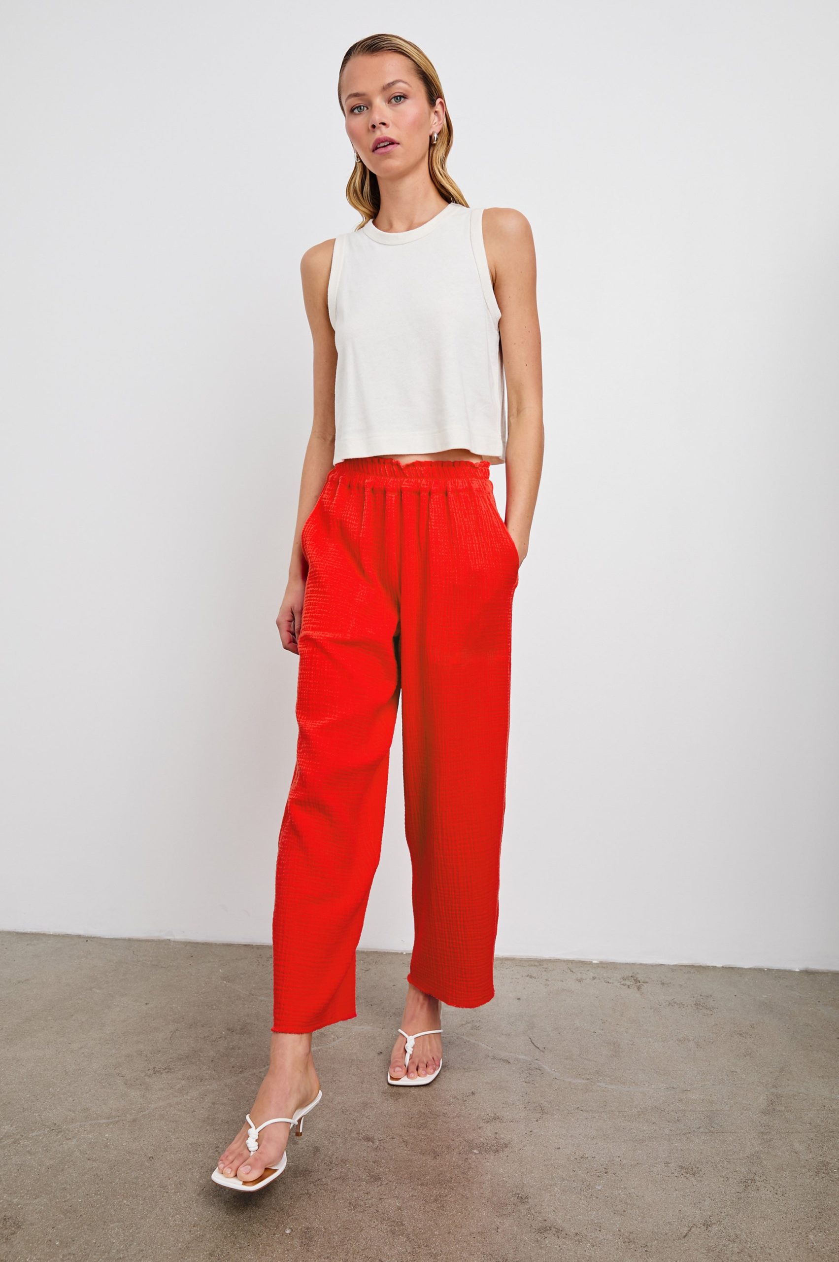 LEON CROP PANT - CHERRY - Image 3
