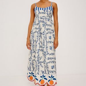 LEXIE DRESS - CERAMIC FLORAL