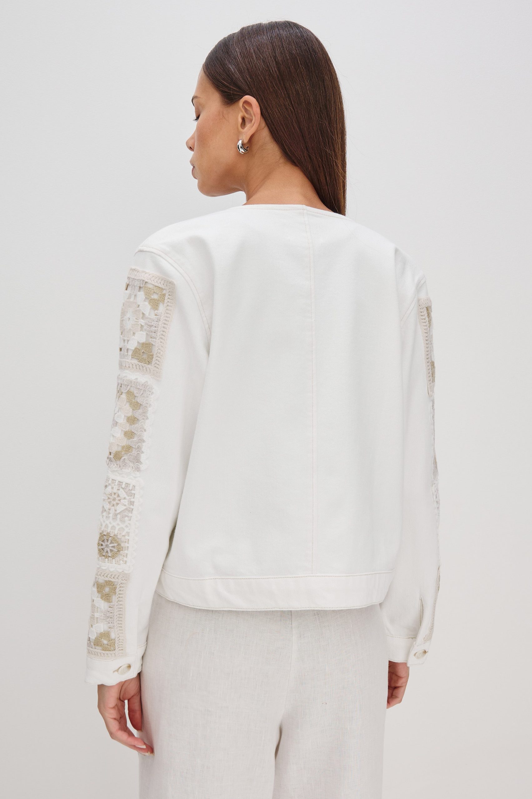 LIDO JACKET - VINTAGE ECRU CROCHET - Image 5