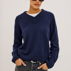 LIDYA SWEATER - NAVY