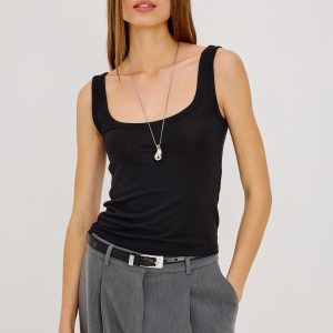 LINA TANK - BLACK