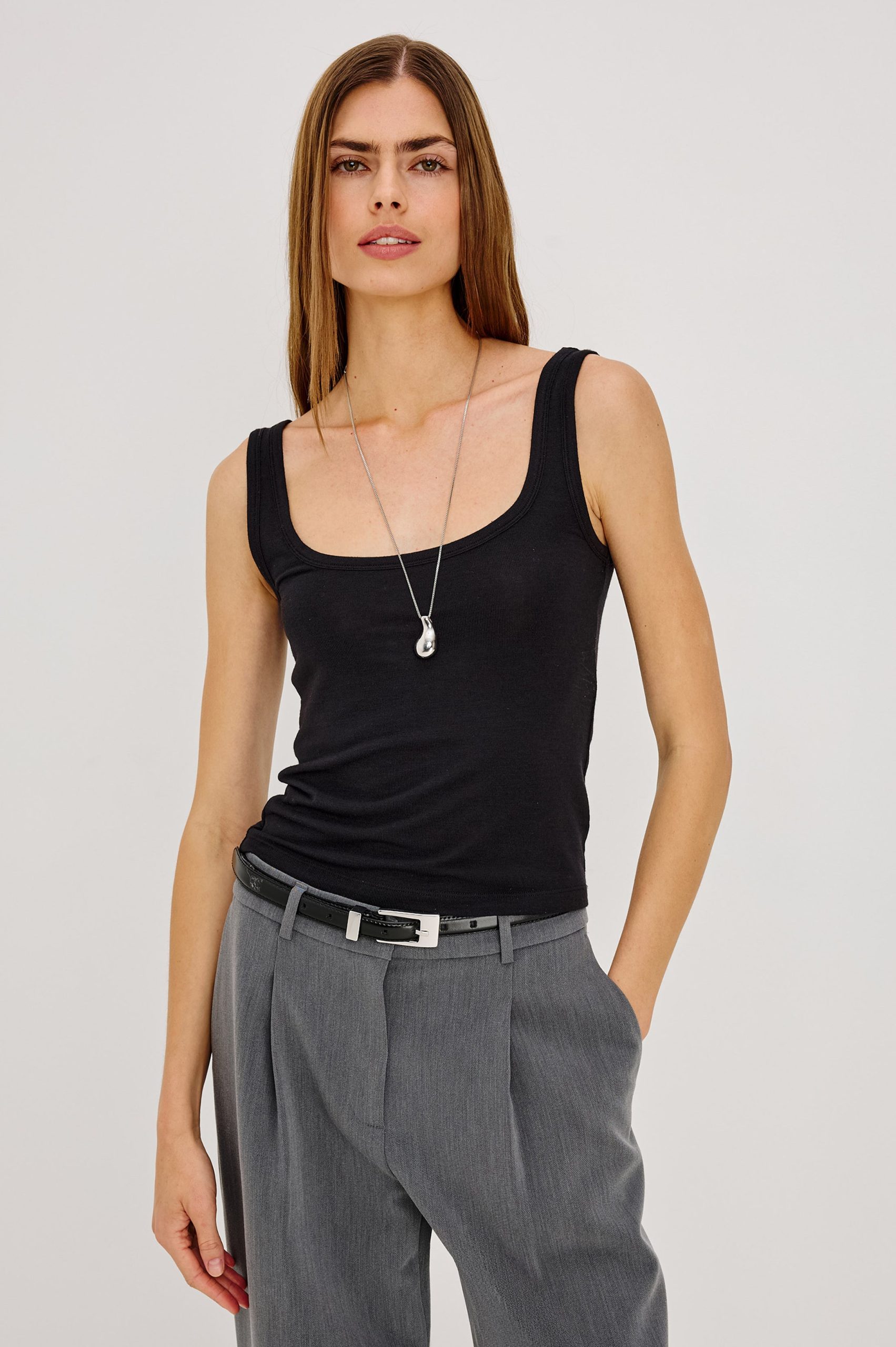 LINA TANK - BLACK