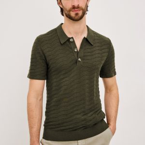 LINDEN POLO SHIRT - ANCIENT OLIVE PRISM