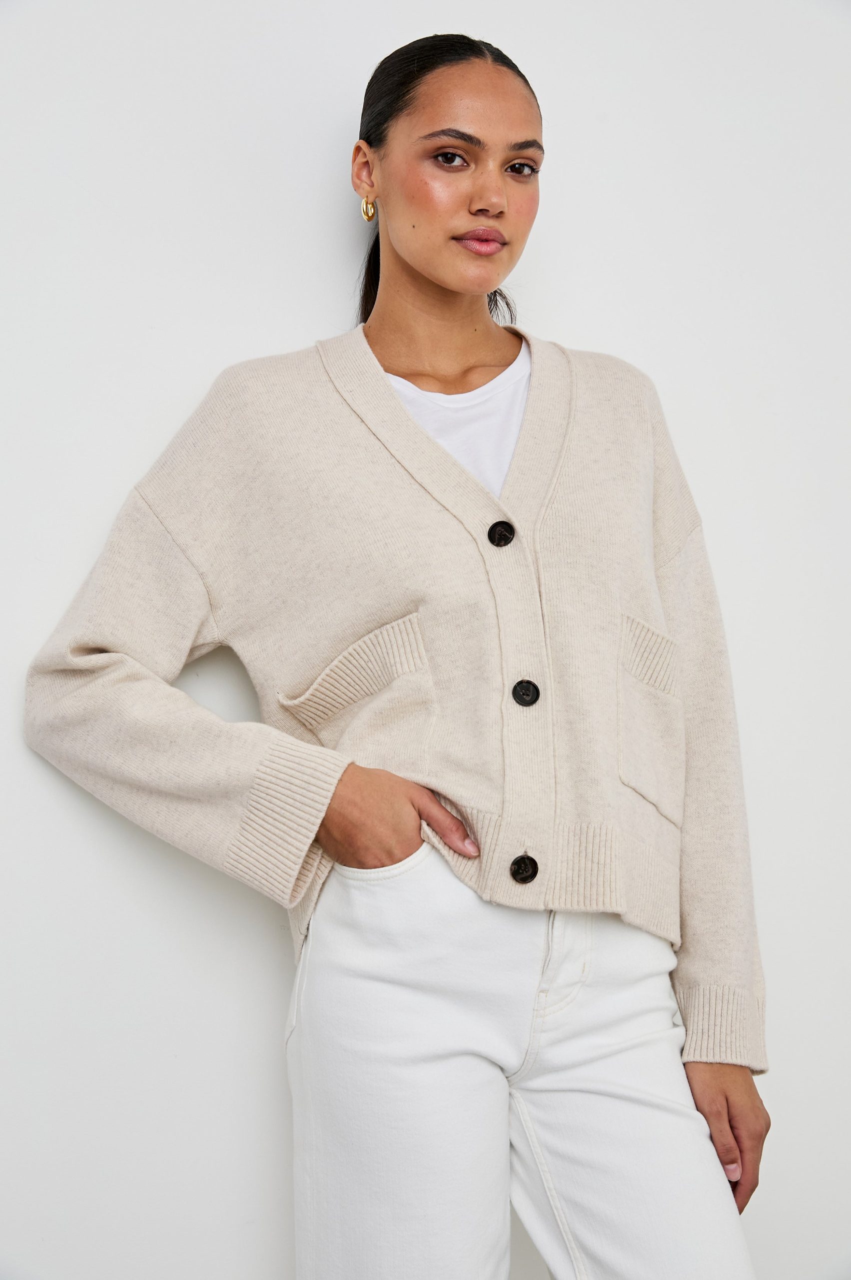 LINDI CARDIGAN - OATMEAL