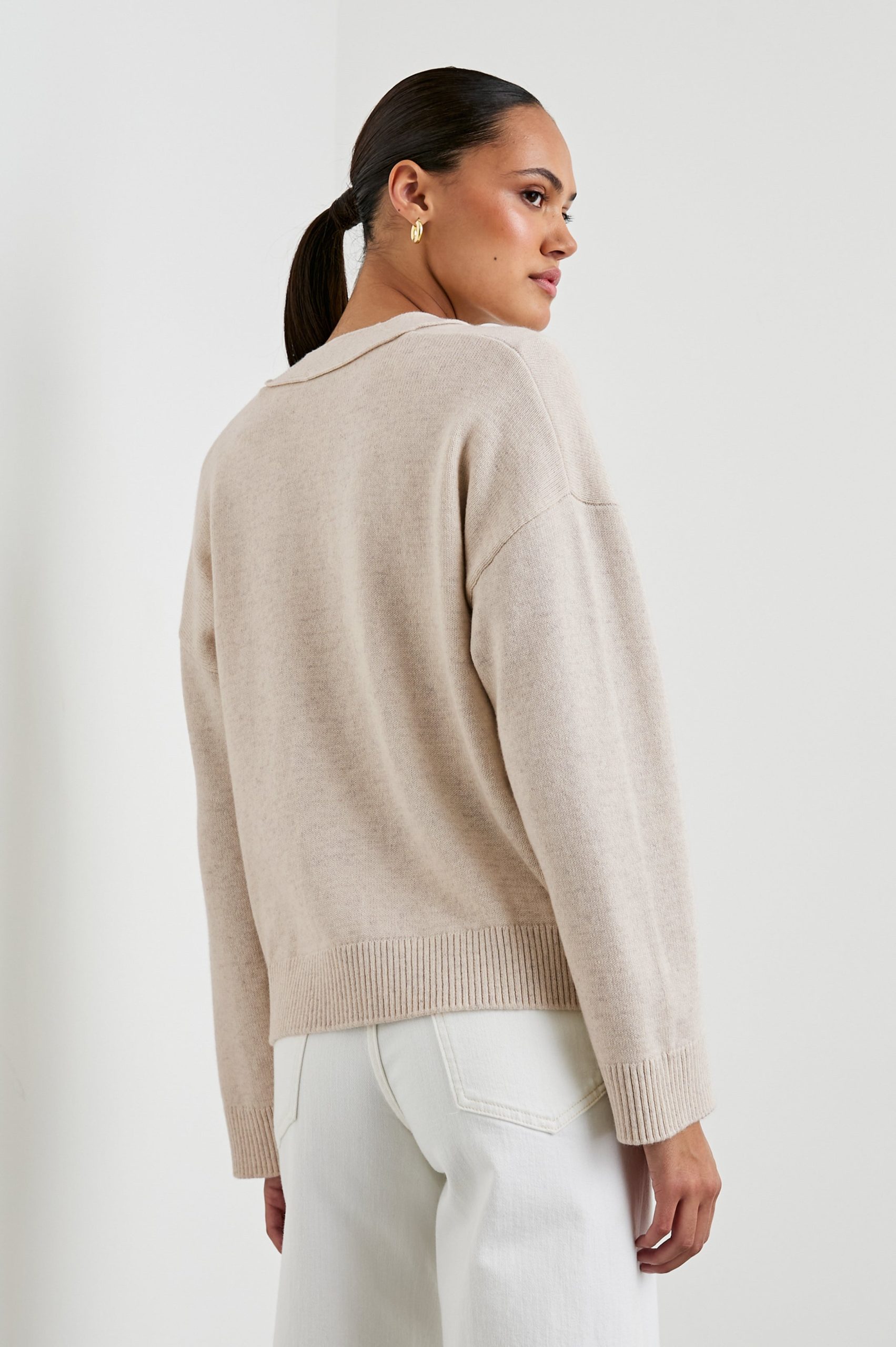 LINDI CARDIGAN - OATMEAL - Image 6