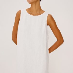 LINDSEY DRESS - WHITE