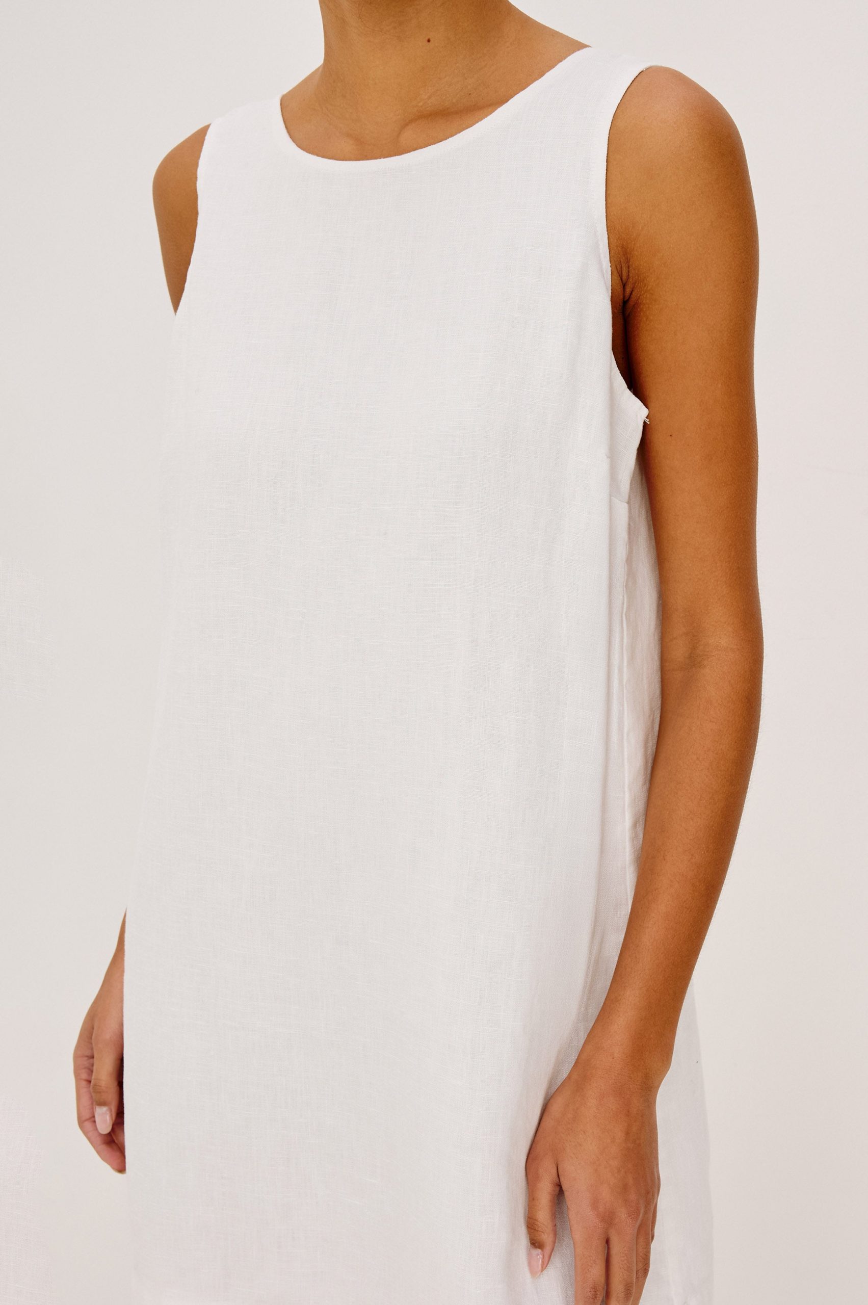 LINDSEY DRESS - WHITE - Image 3