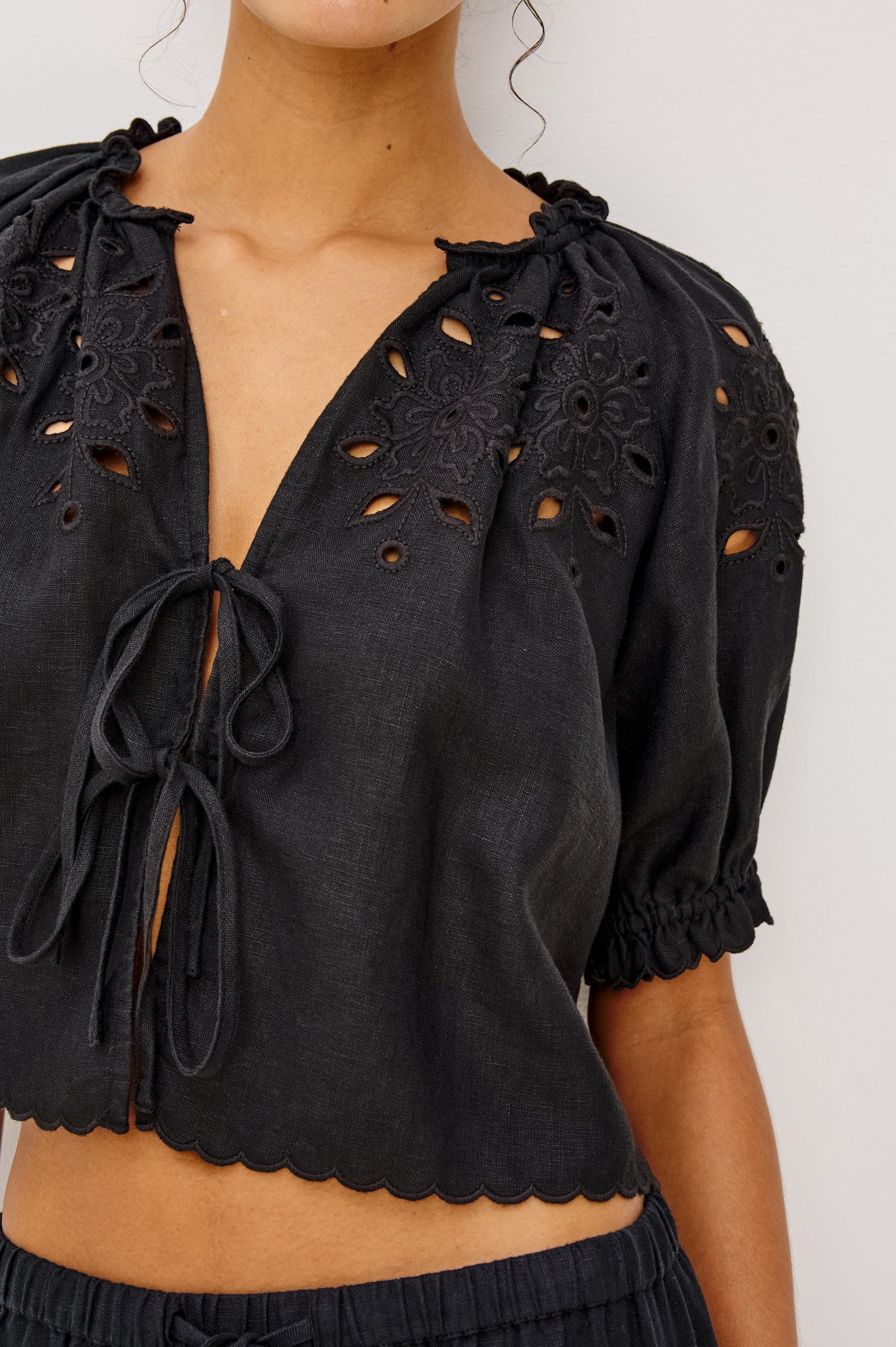 LIZBETH TOP - BLACK - Image 2
