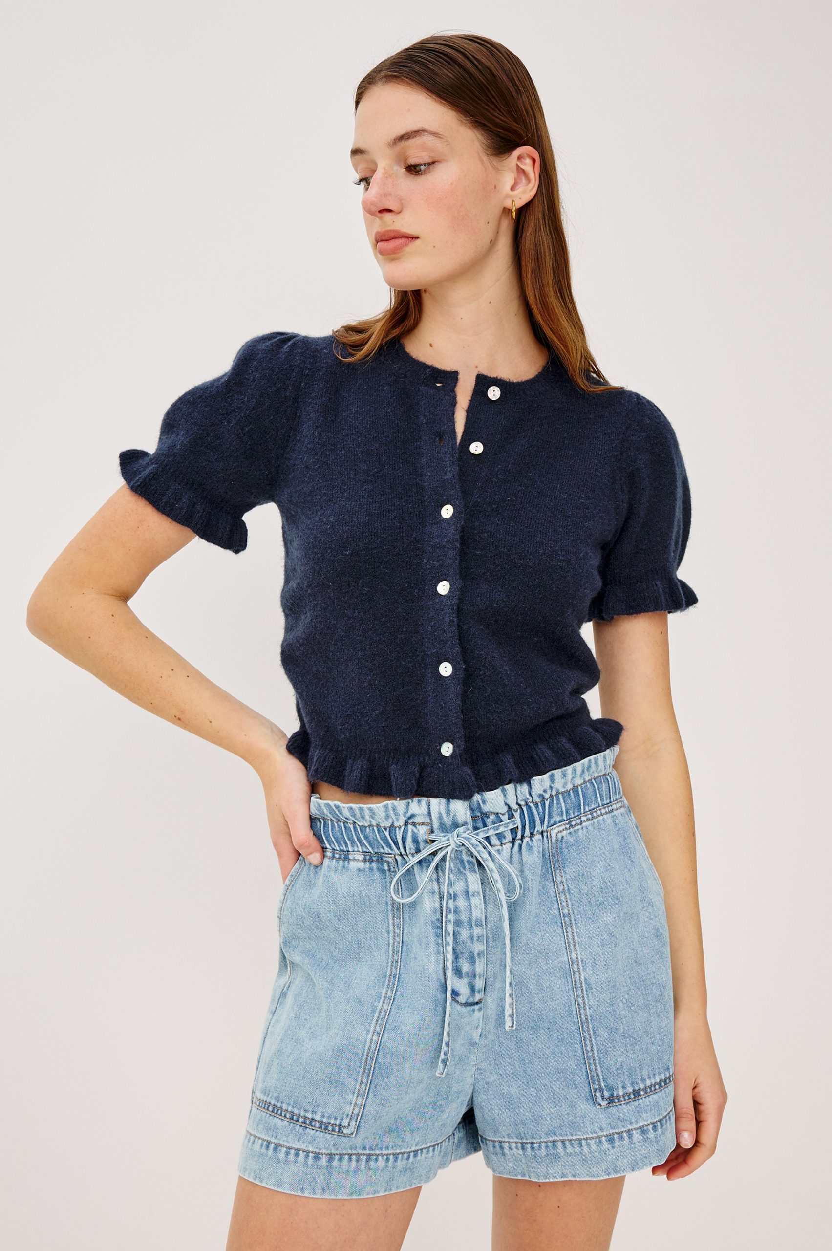 LORA TOP - NAVY - Image 3