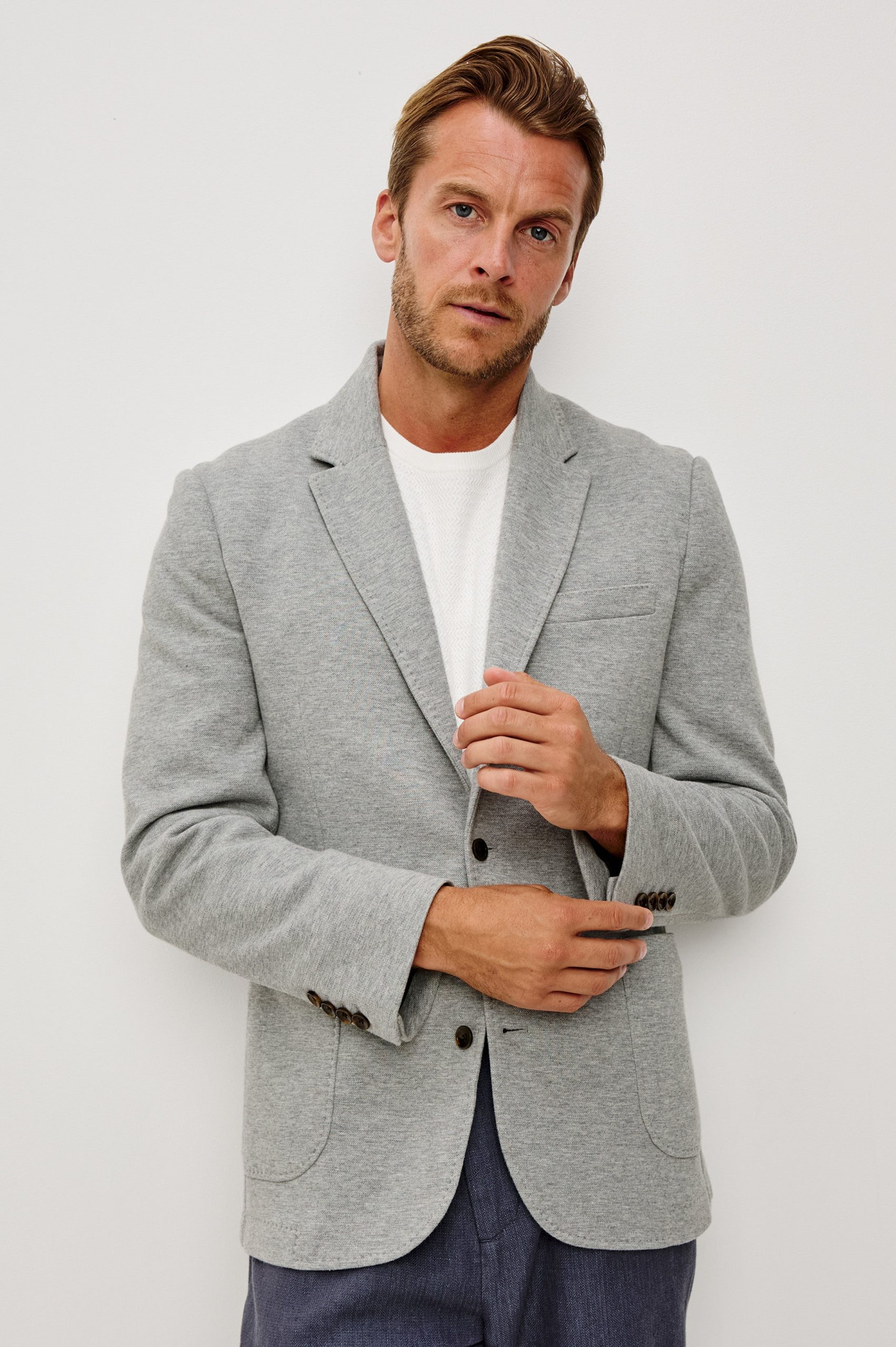 LORENZ BLAZER - HEATHER GREY